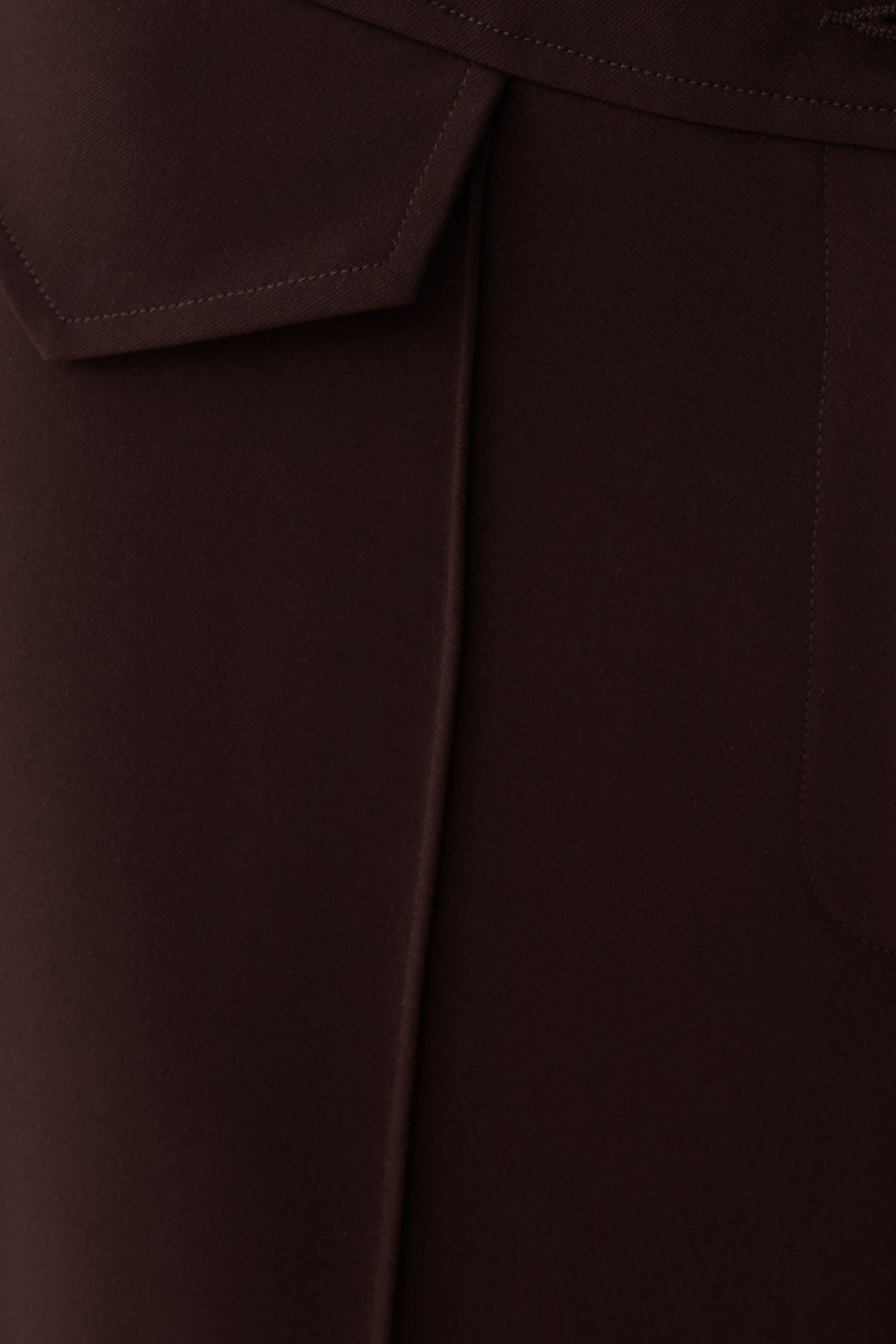 Darcie Fit And Flare Suiting Pants - Dark Chocolate #12