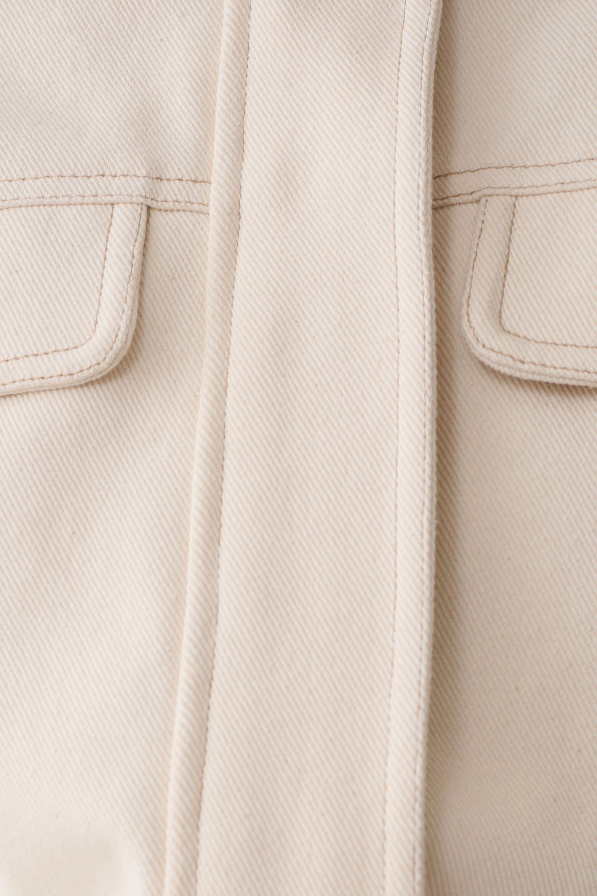Scott Denim Mini Dress - Cream #6
