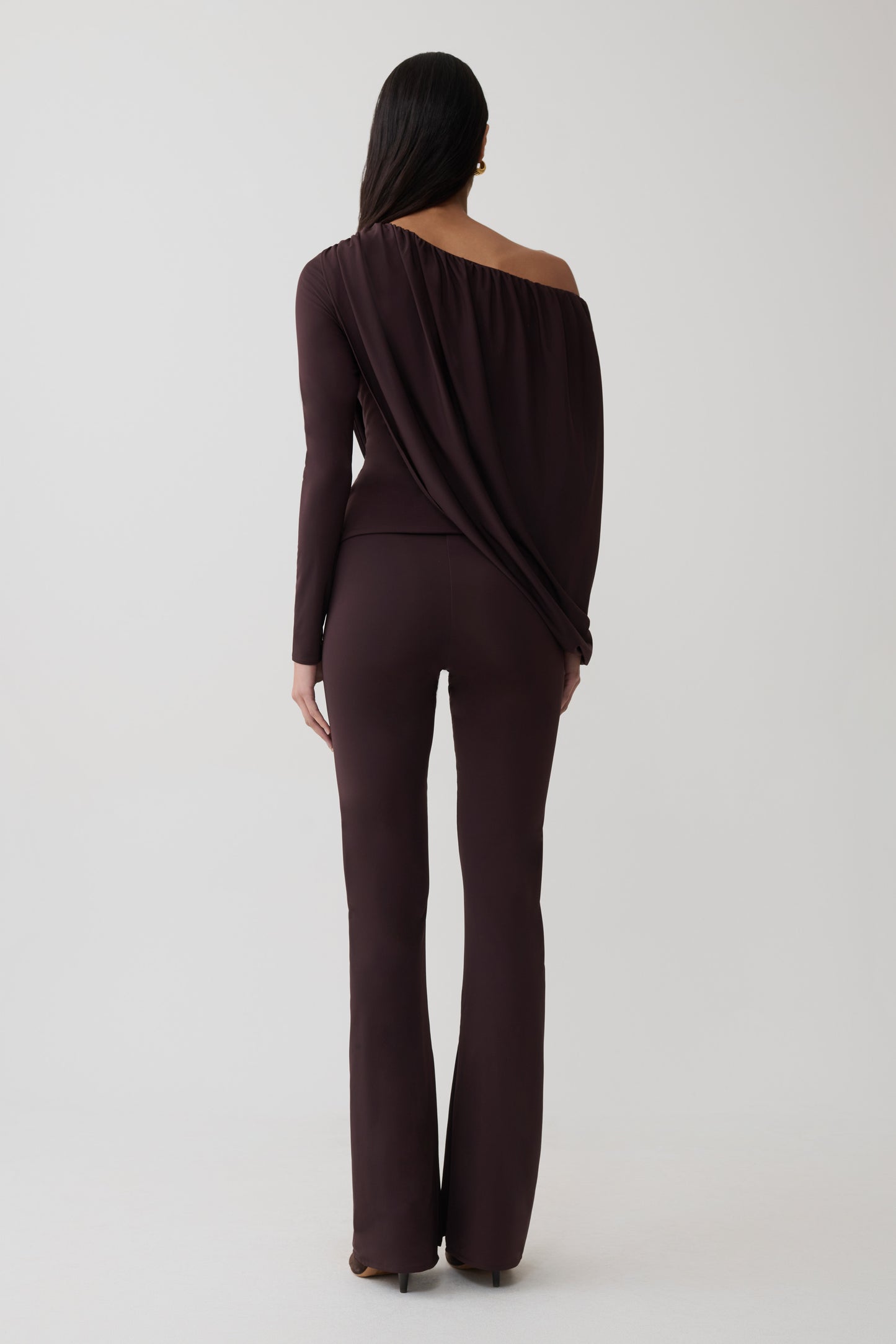 Fletcher Skinny Flare Pants - Chocolate