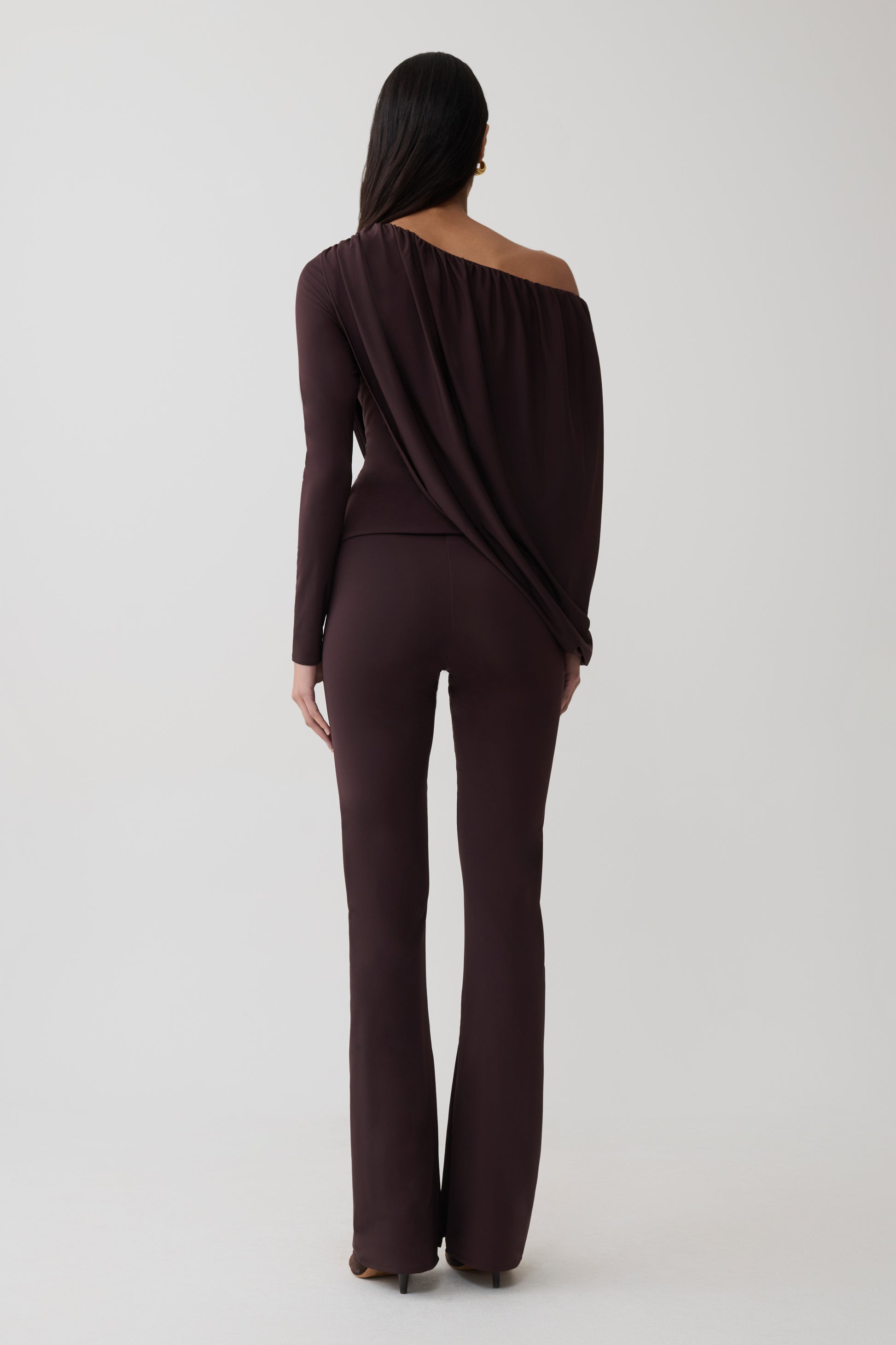 Fletcher Skinny Flare Pants - Chocolate #5
