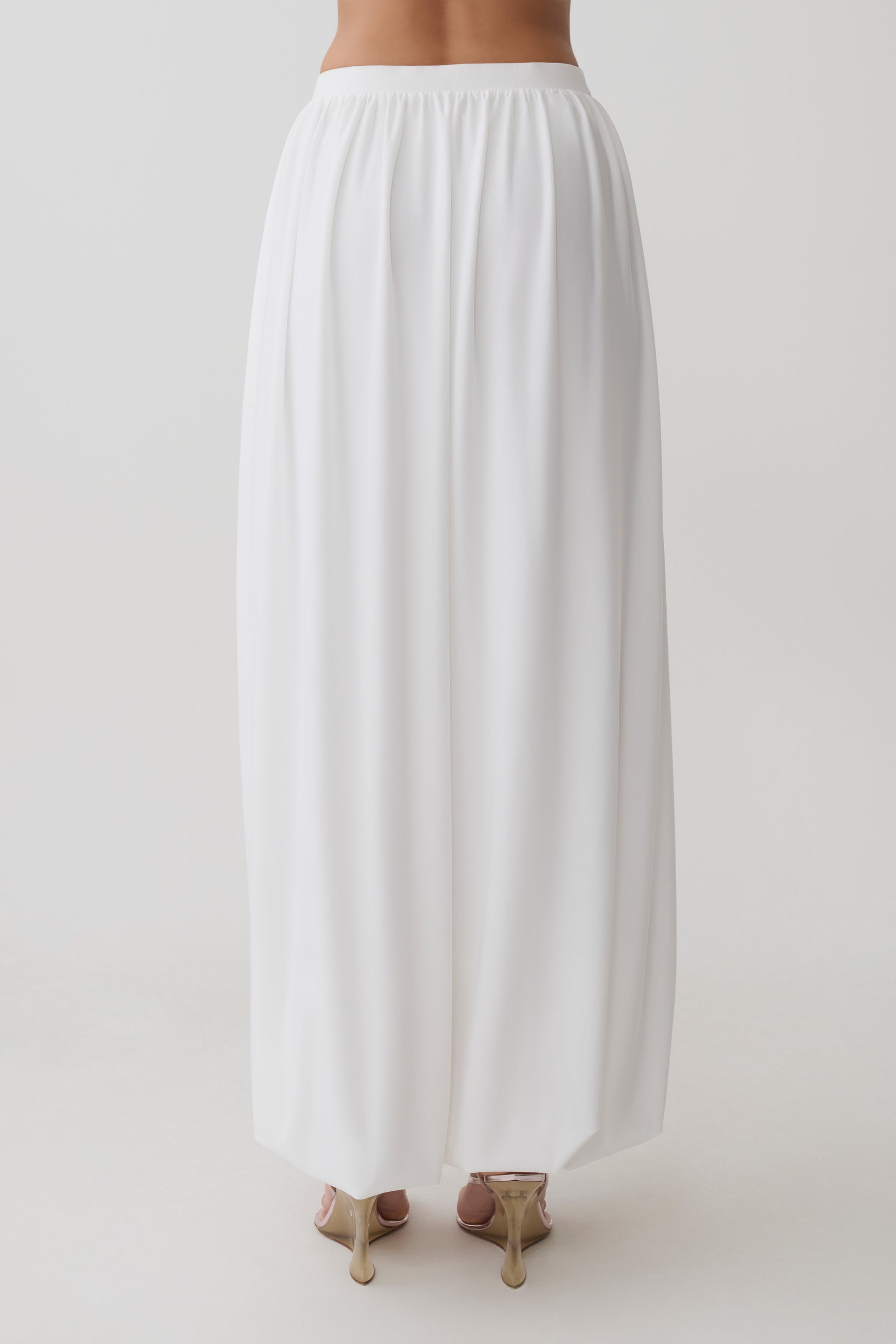 Banks Bubble Hem Midi Skirt - White #5