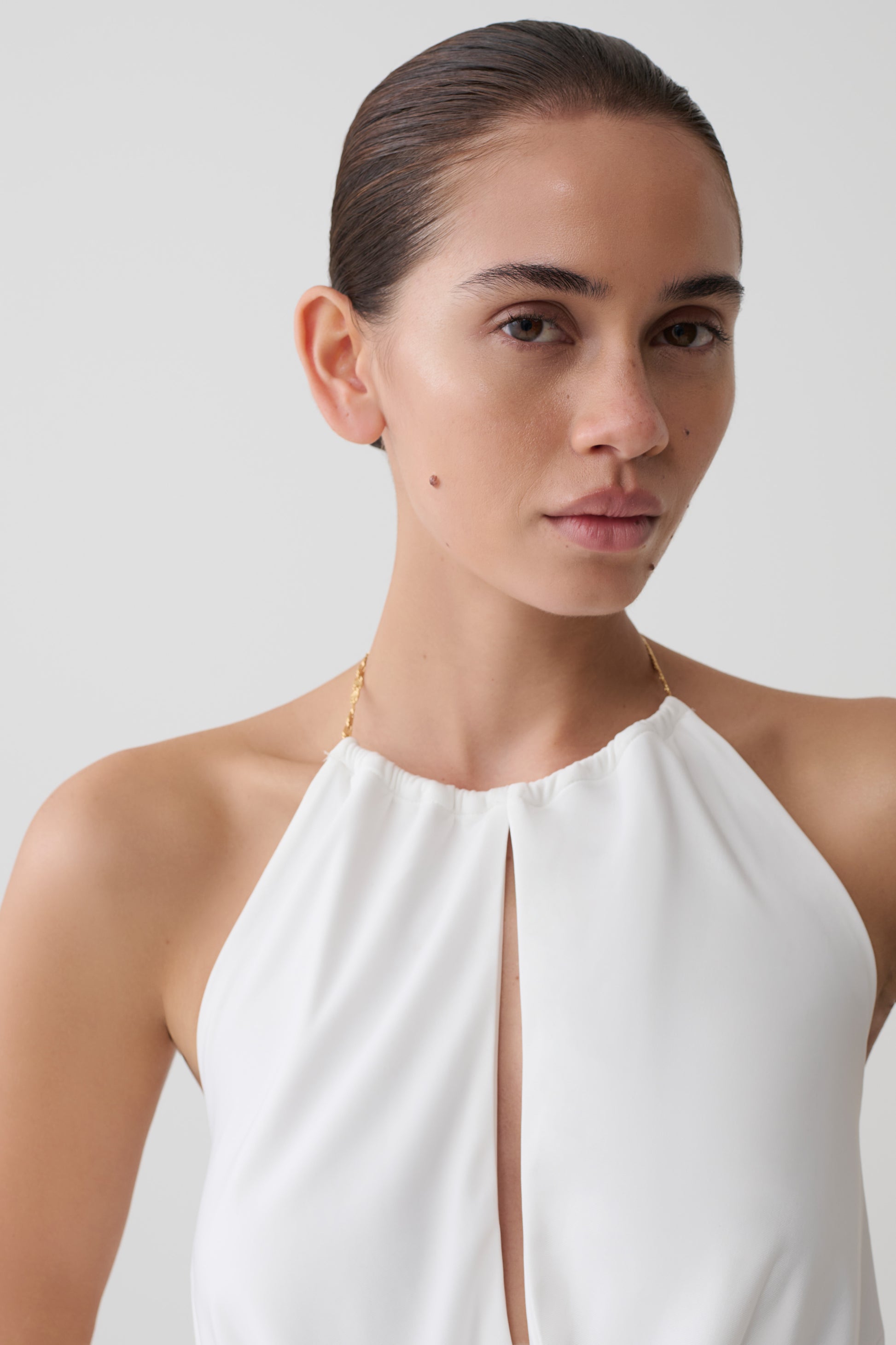 Banks Halter Neck Top With Hardware - White #3