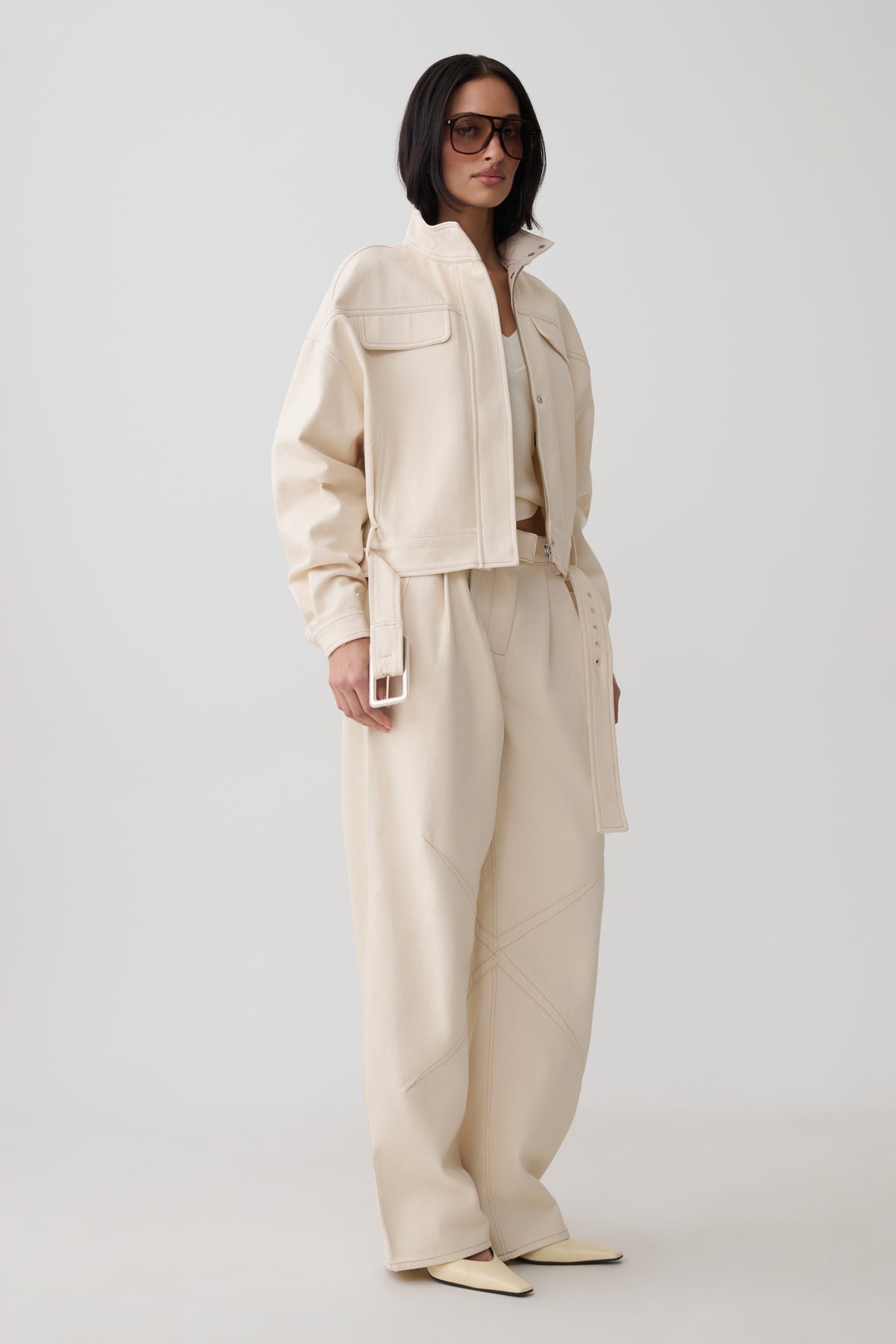 Dane Denim Jacket - Cream