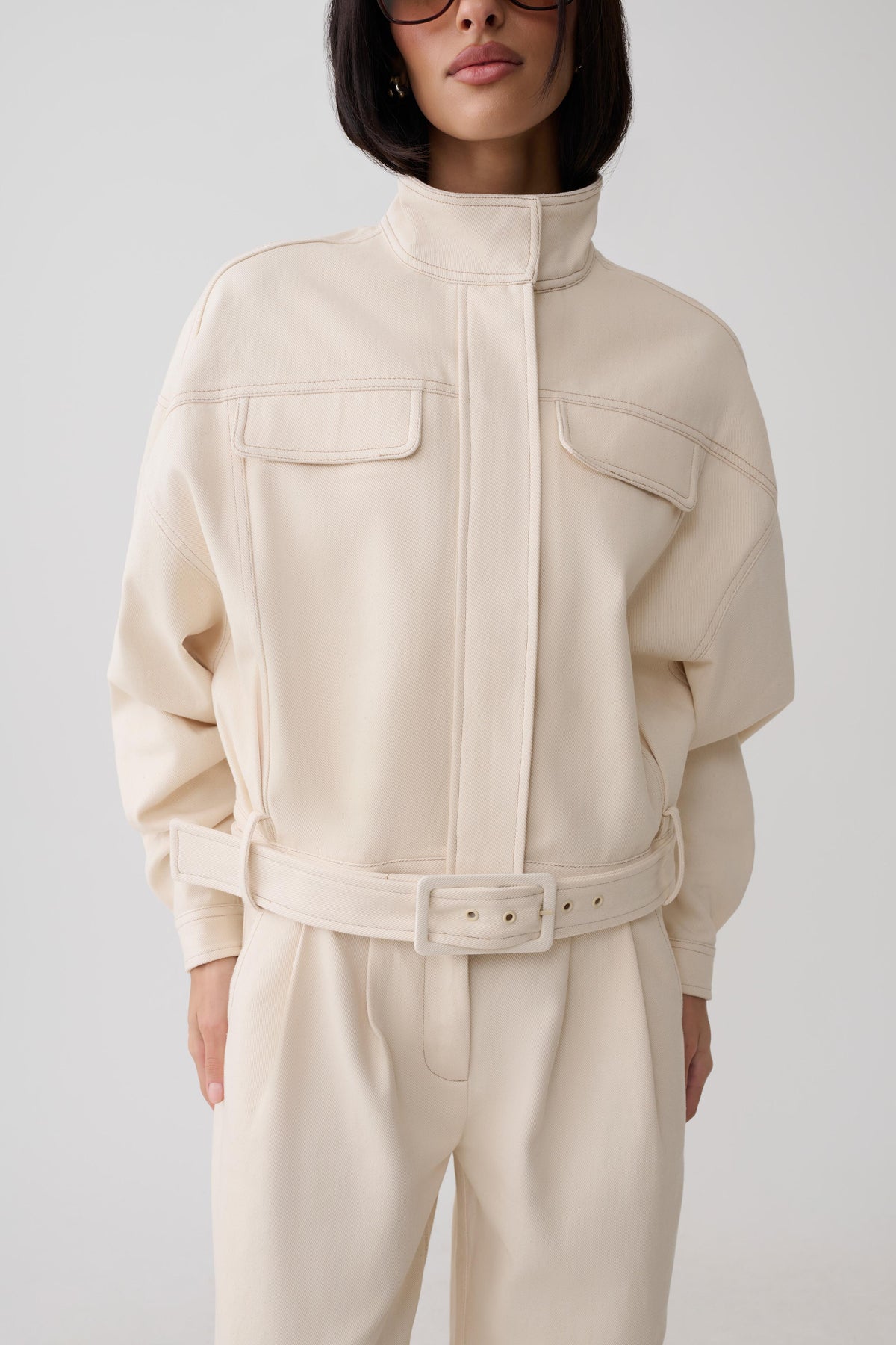 Dane Denim Jacket - Cream