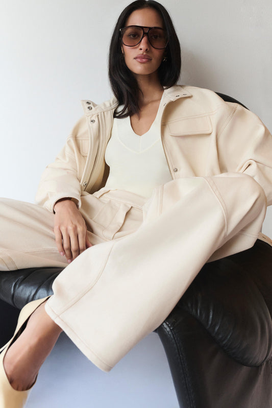 Dane Denim Jacket - Cream