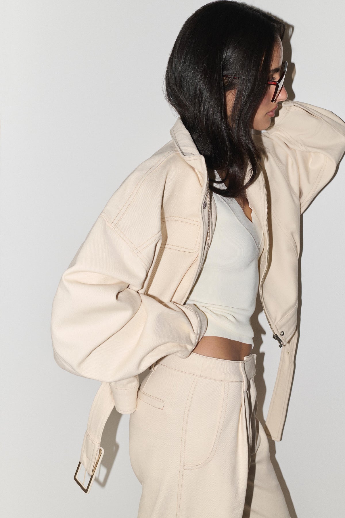 Dane Denim Jacket - Cream
