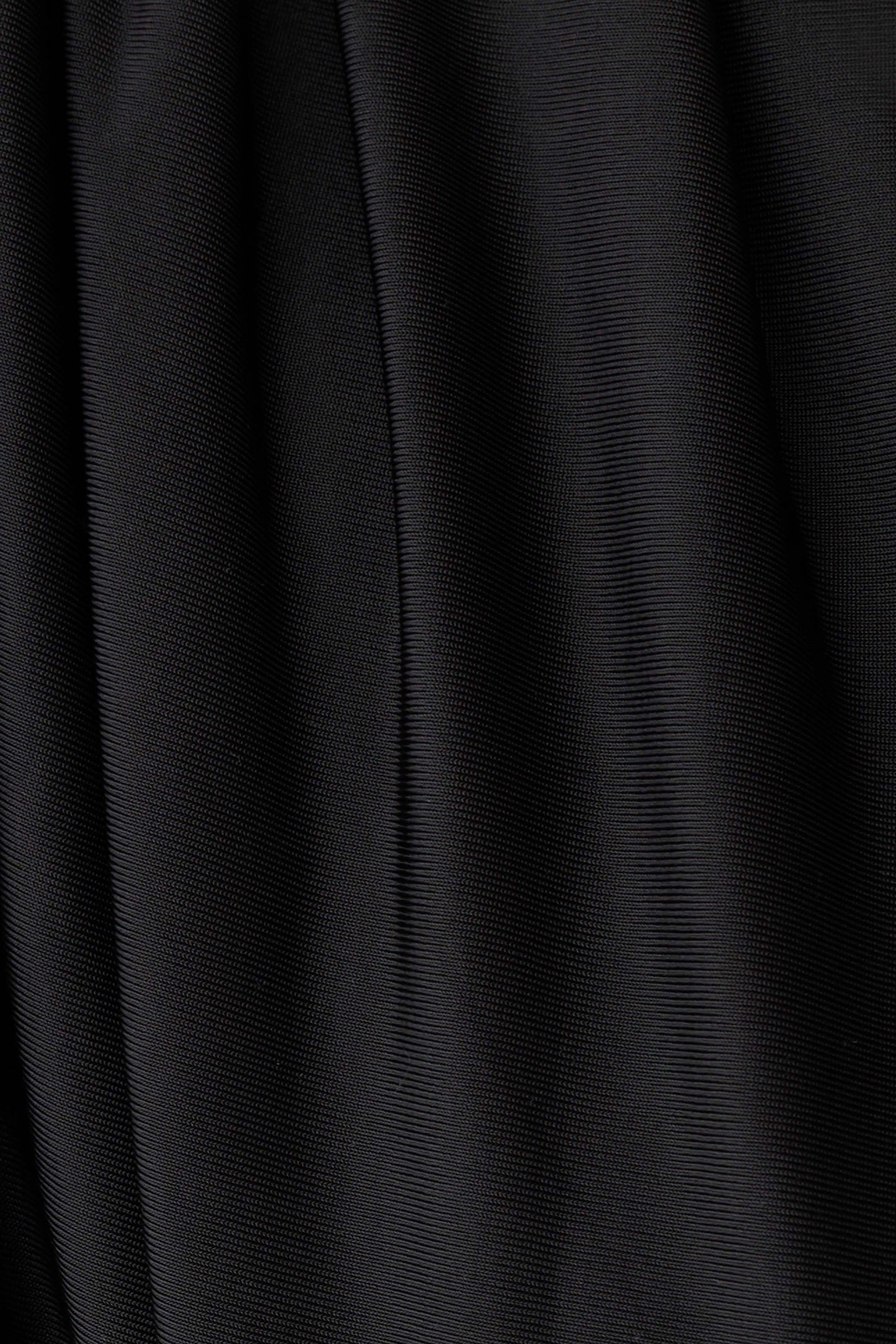 Ren Cowl Long Sleeve Slinky Bodysuit - Black