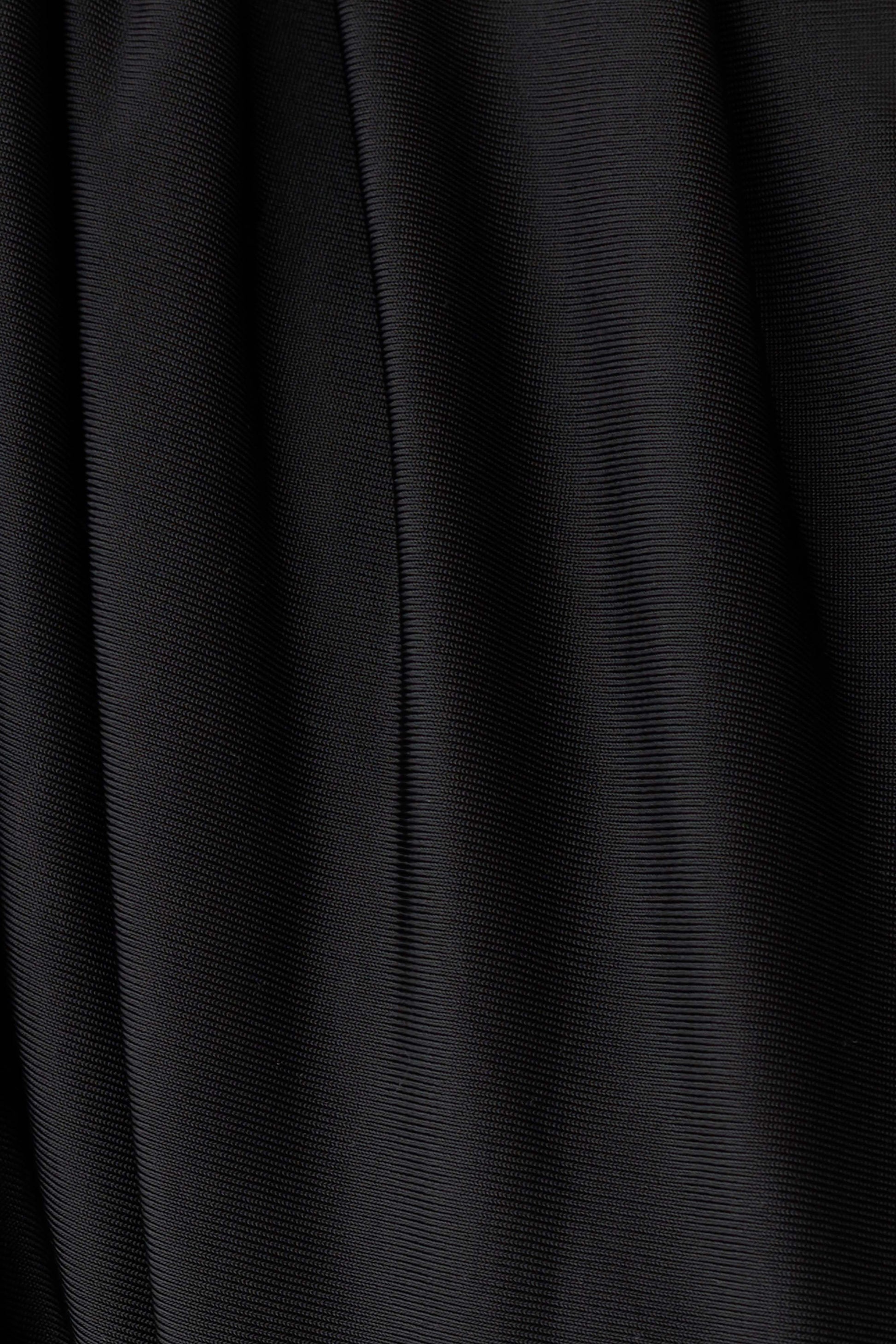 Ren Cowl Long Sleeve Slinky Bodysuit - Black #7