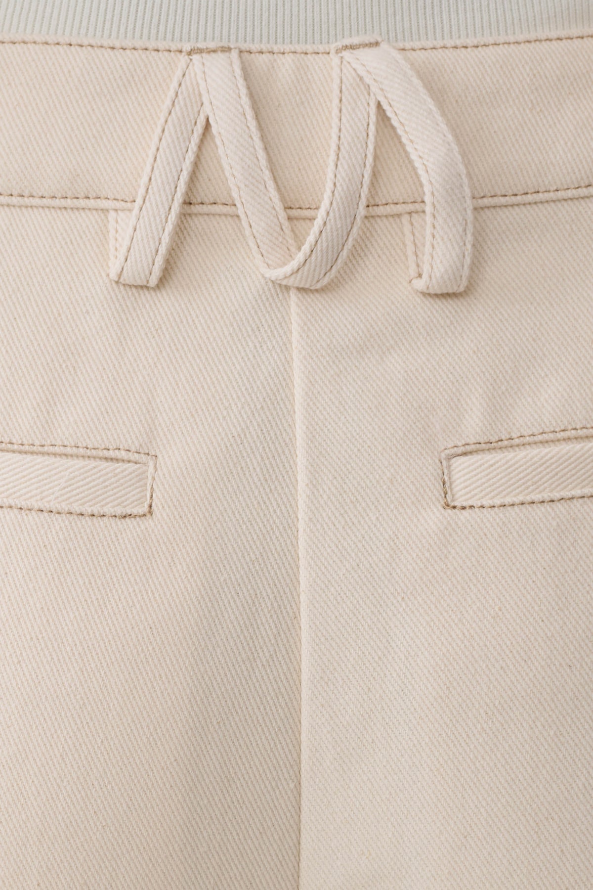 Dane Barrel Leg Denim Pants - Cream