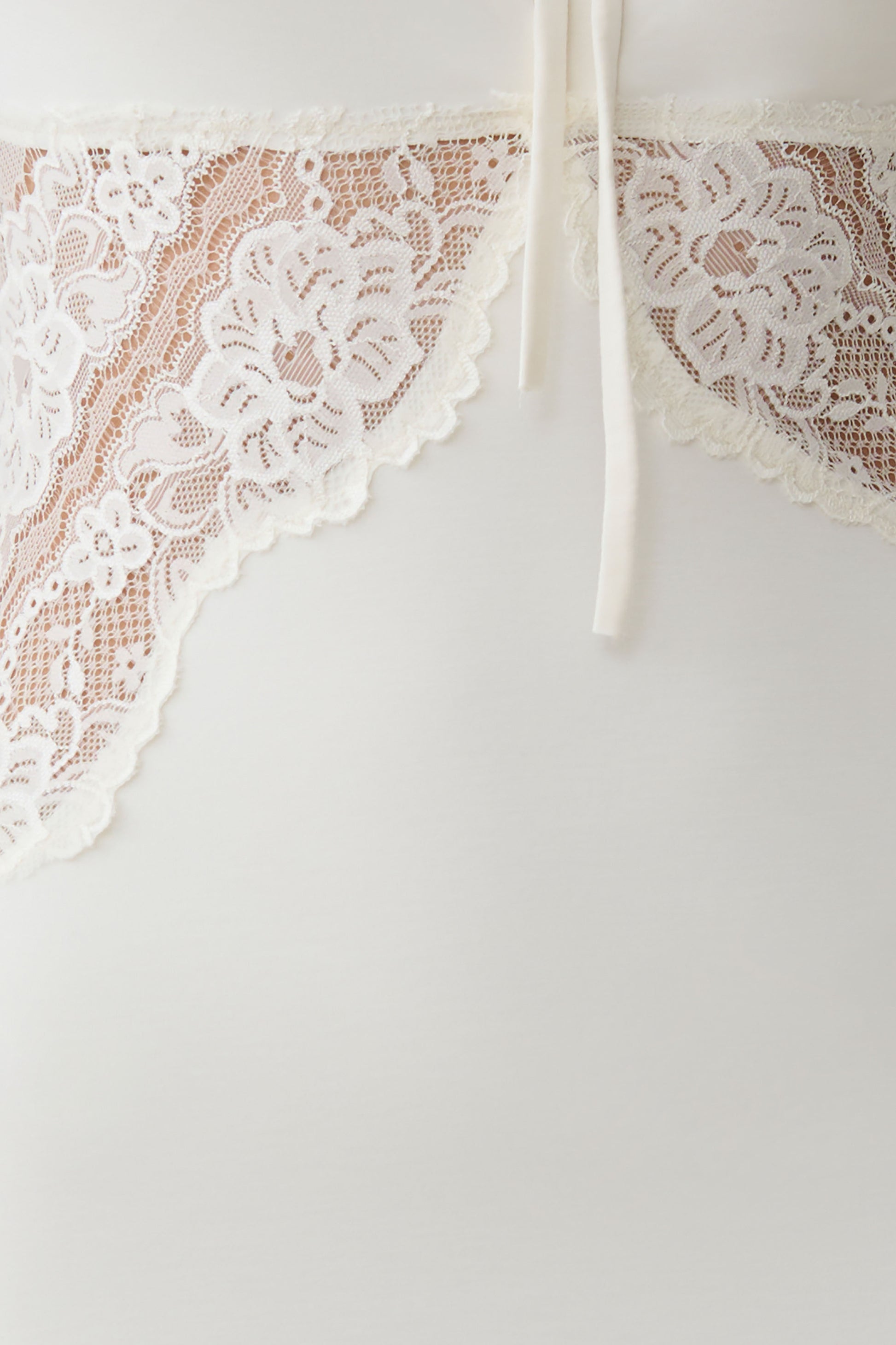 Elethea Lace Slinky Maxi Dress - Ivory #7