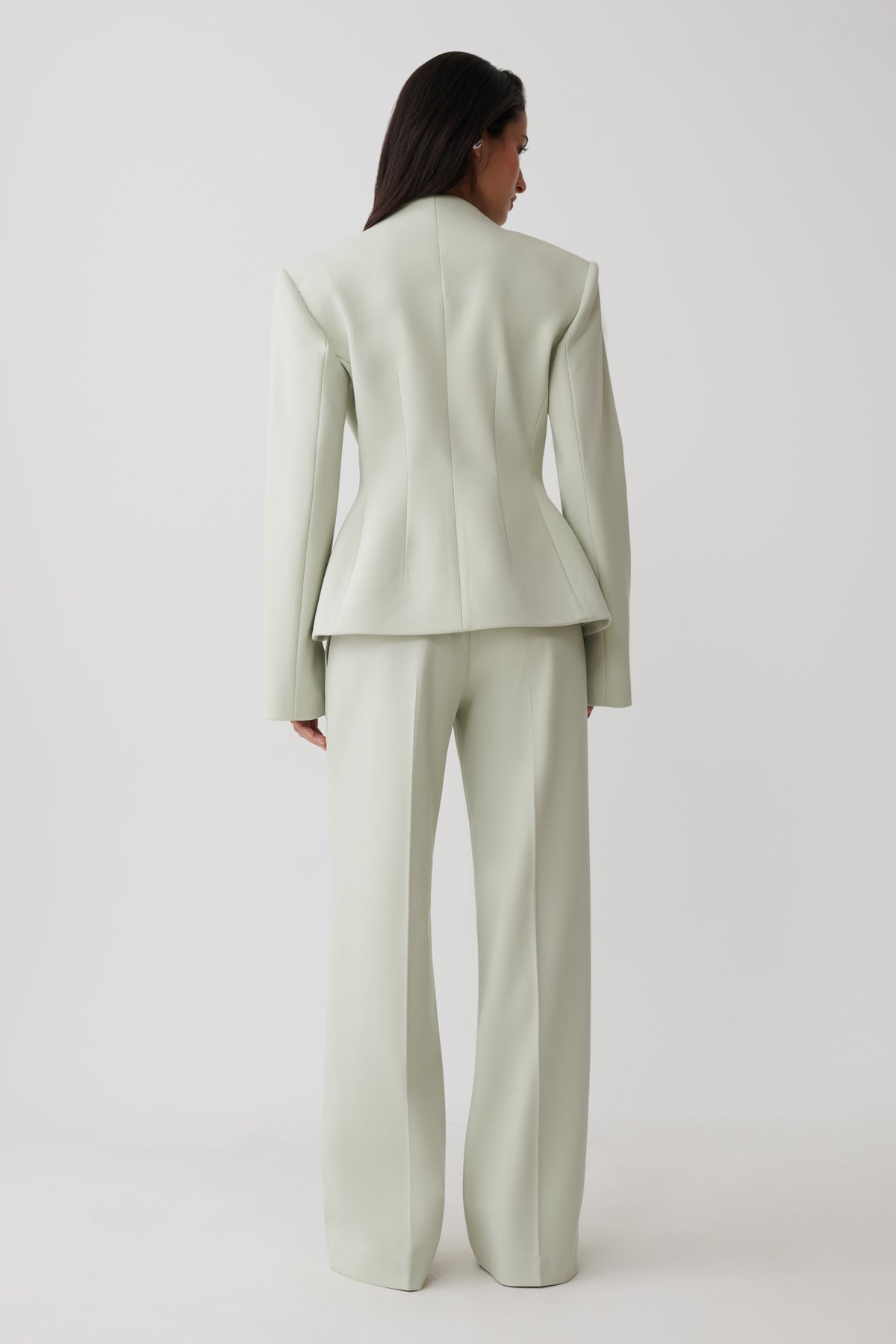 Katherine Suiting Straight Leg Pants - Sage #5