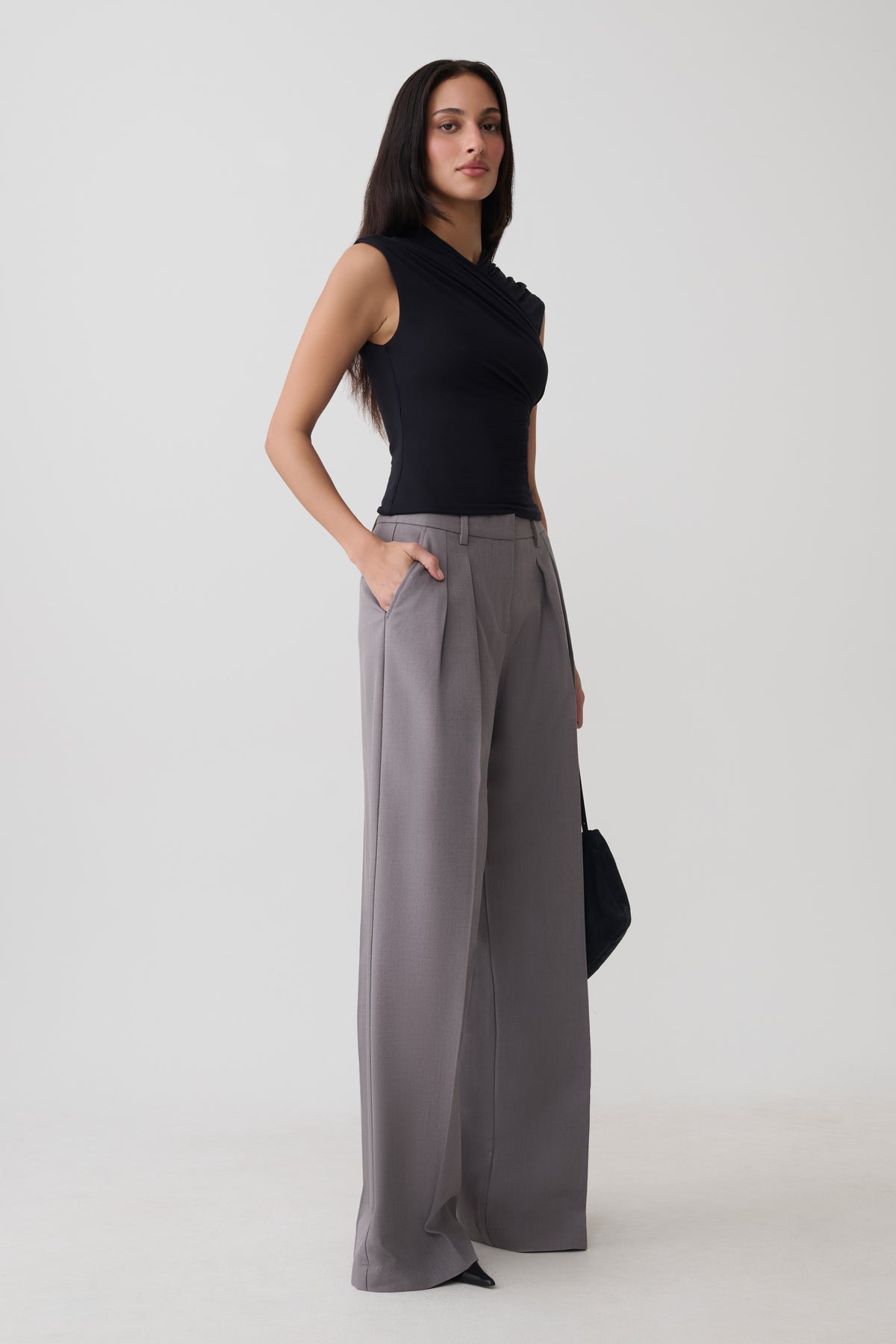 Kilo Crossover Jersey Top - Black