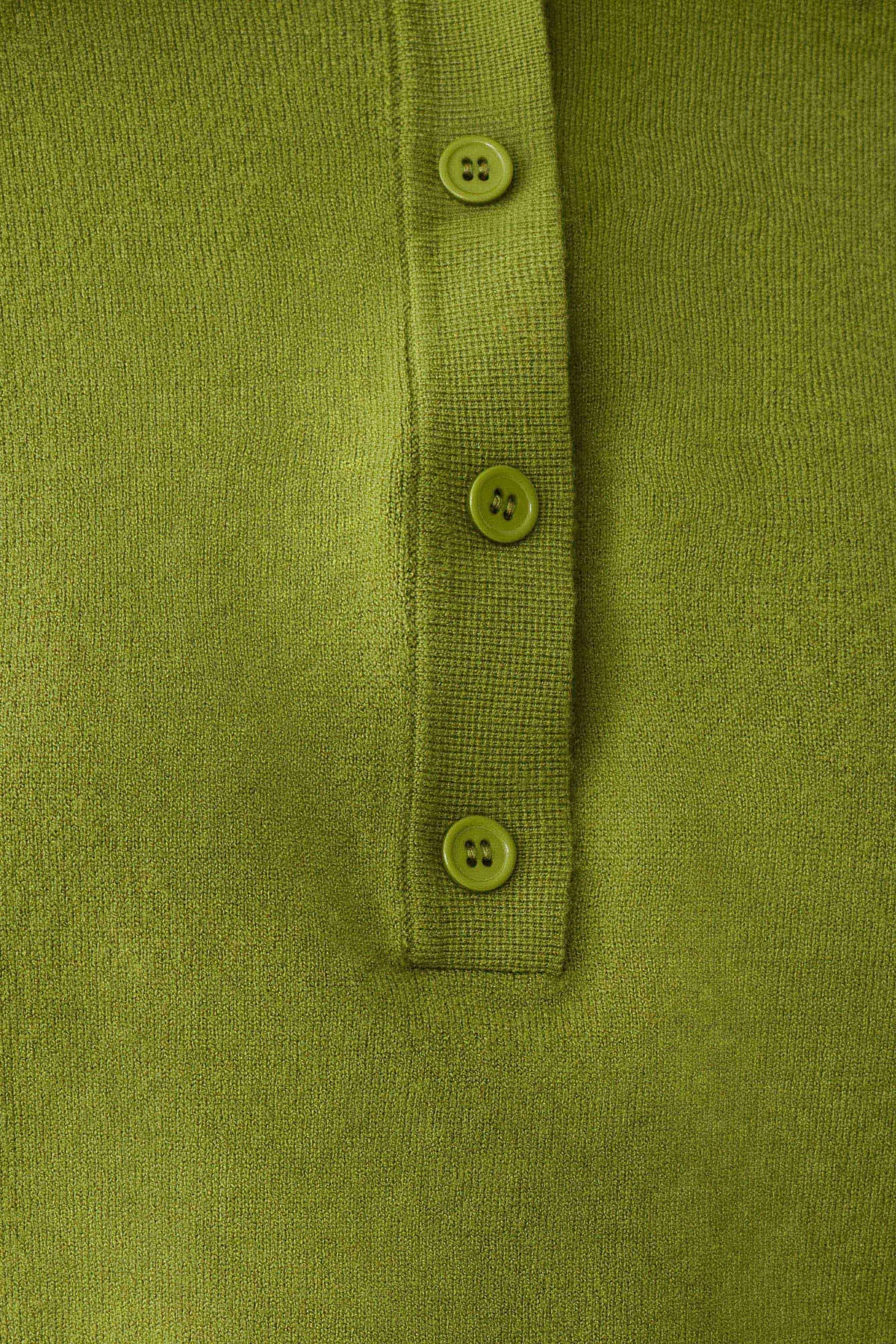 Logan Knit Top With Shoulder Pads - Olive