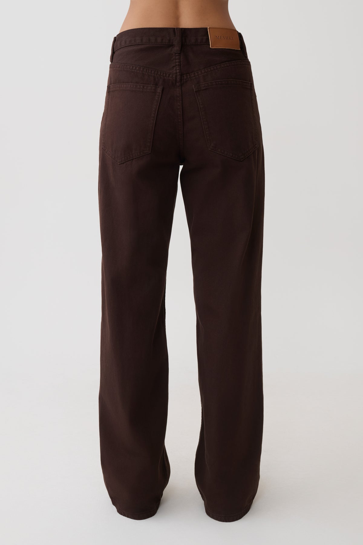 Mannon Mid Rise Denim Jeans - Chocolate #6