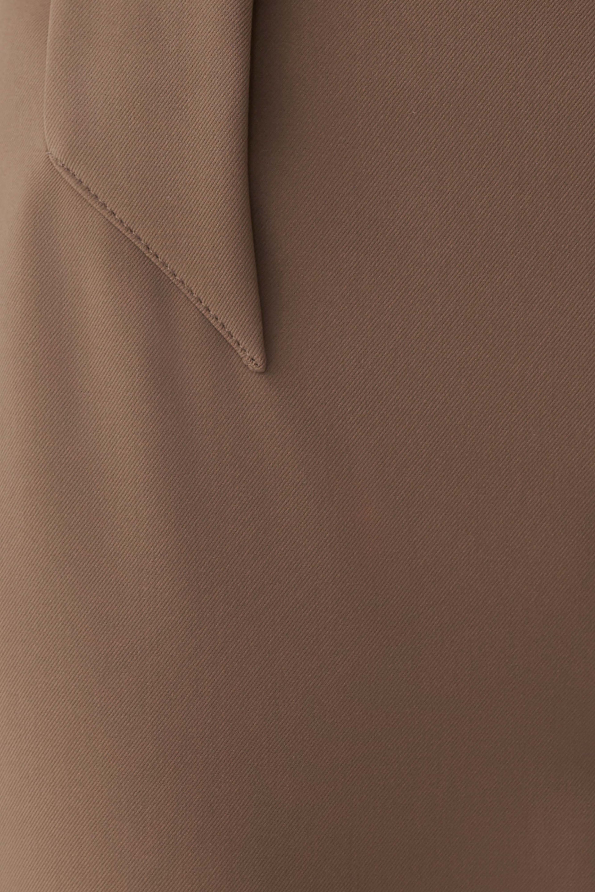 Arlo Wide Leg Suiting Trouser - Cacao Brown #6