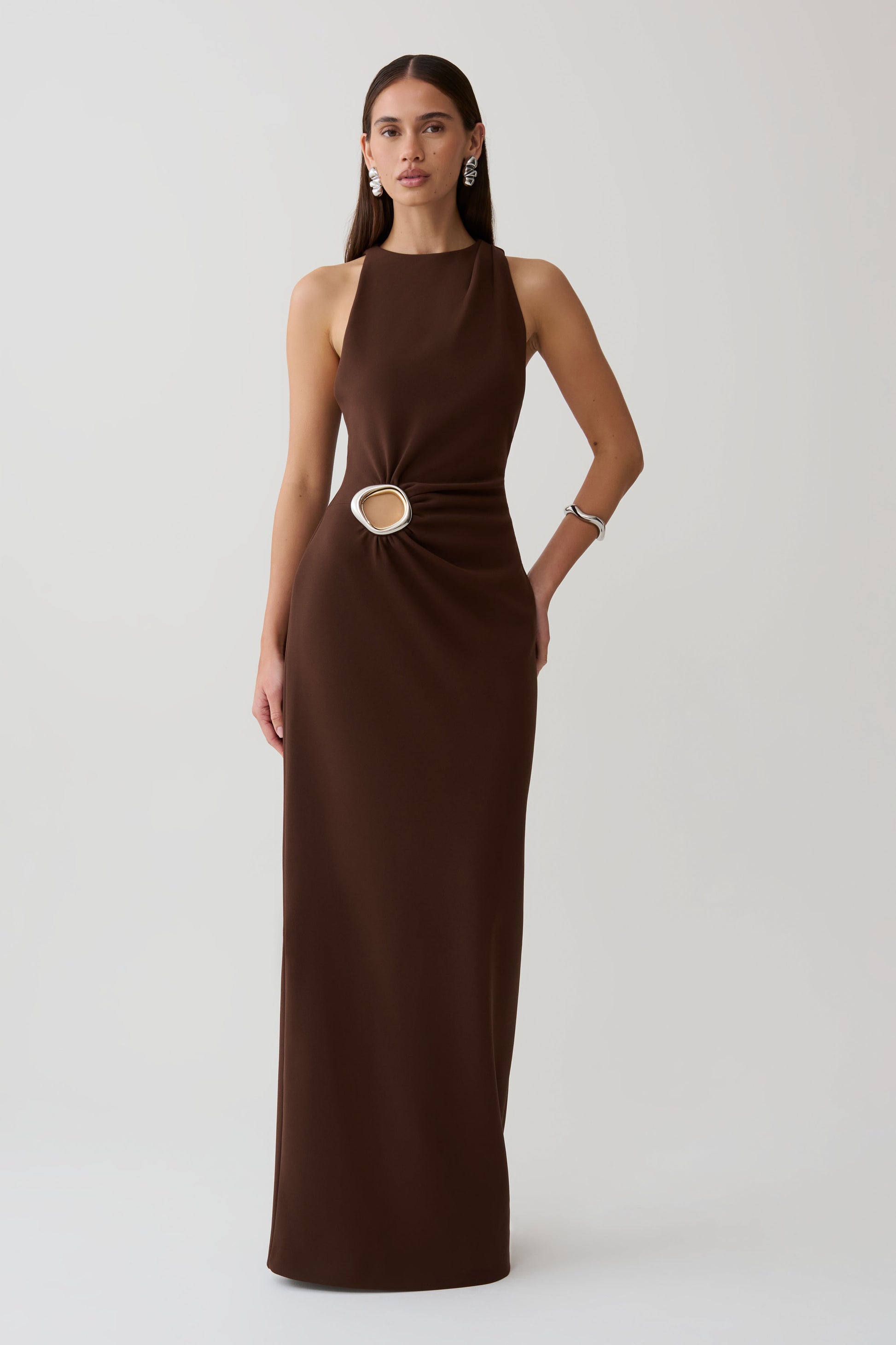 Maylin Hardware Maxi Dress - Dark Chocolate #5