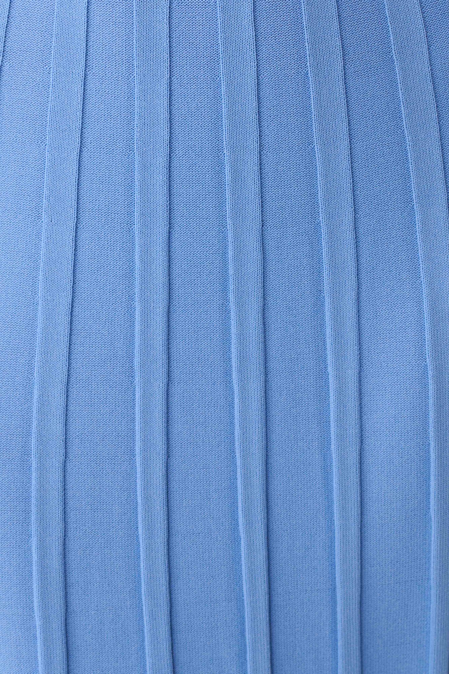 Pia Ribbed Strapless Maxi Dress - Periwinkle