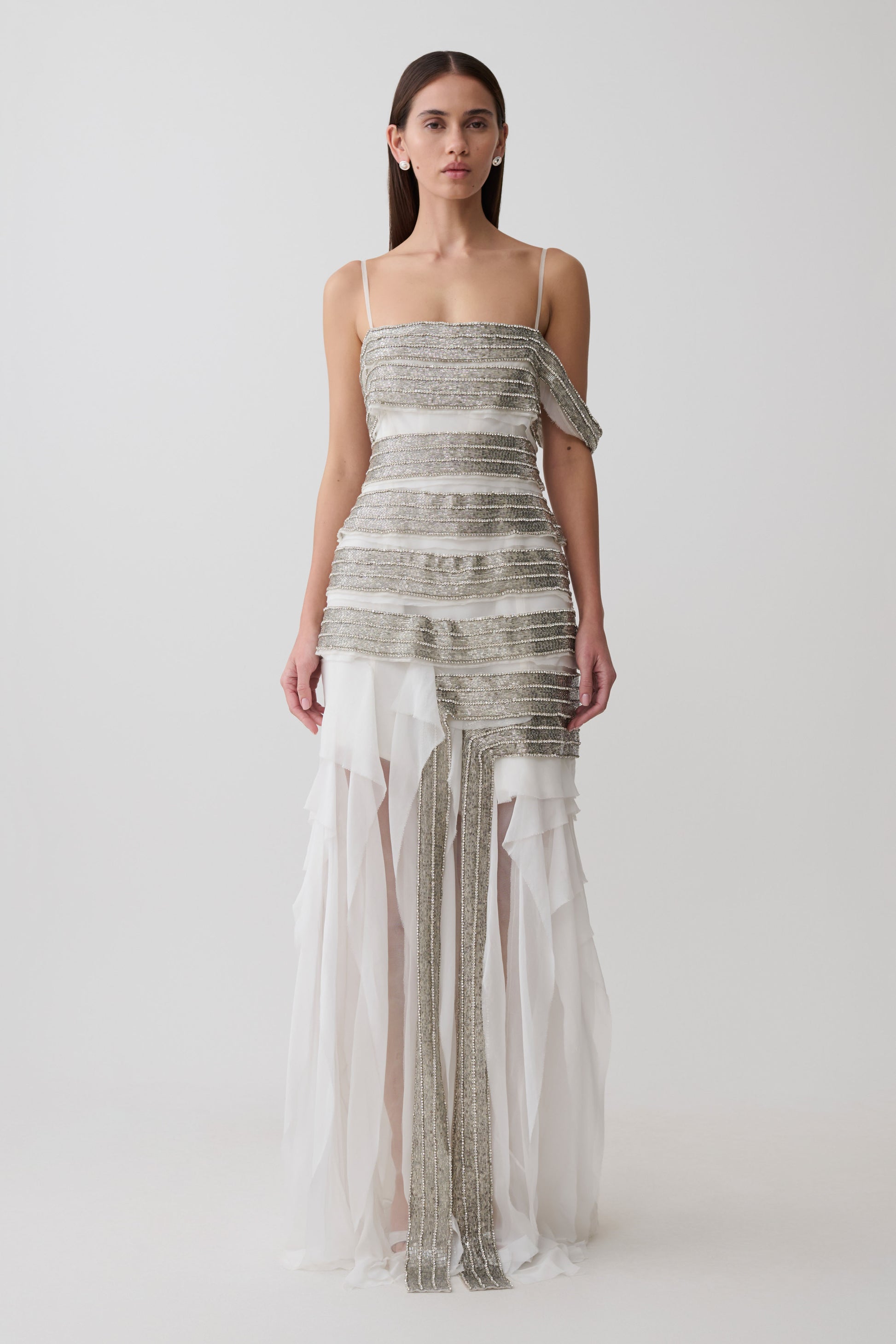 Jaide Embellished Maxi Dress - White #2