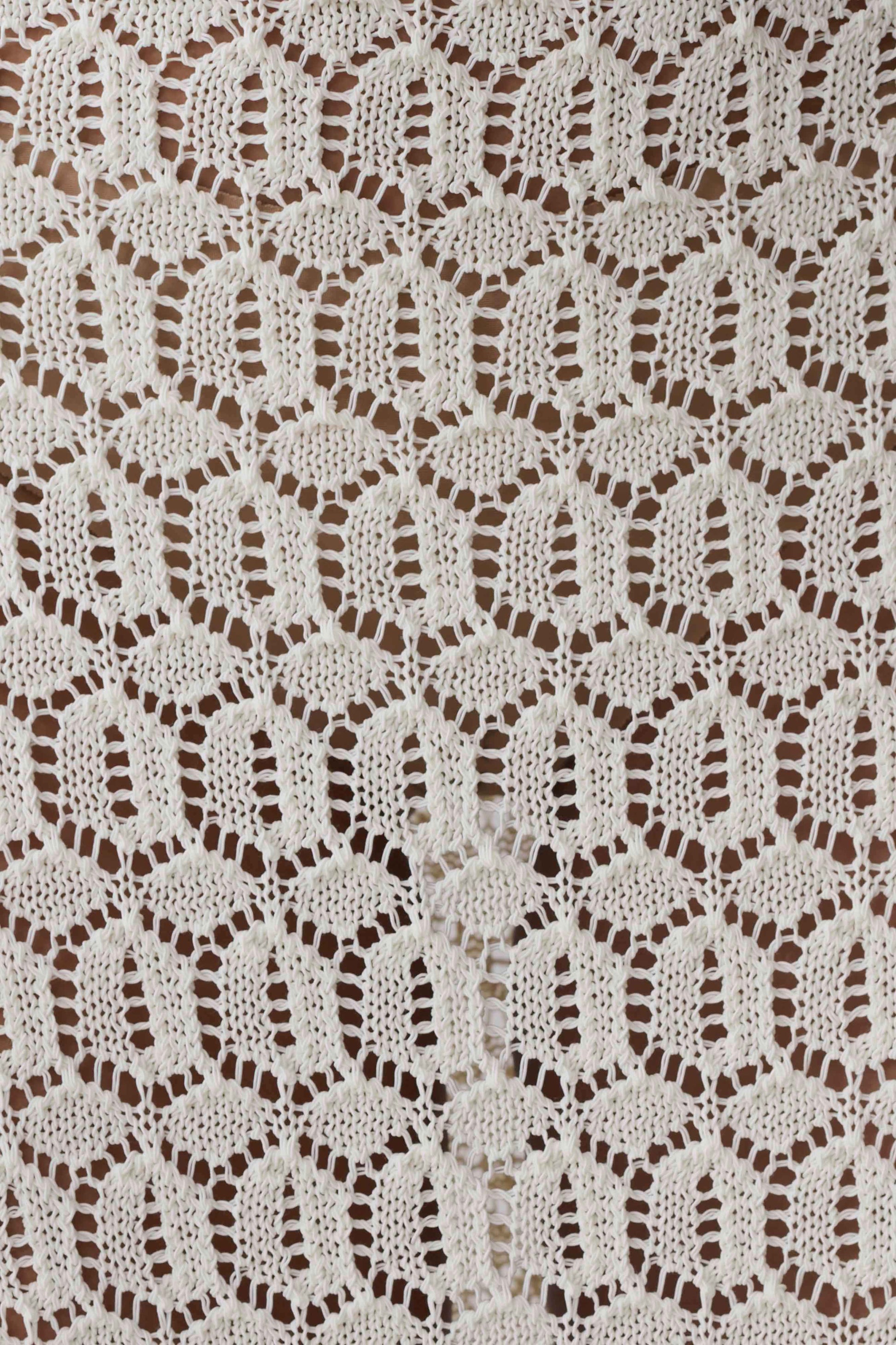 Courtney Crochet Knit Maxi Skirt - Ivory #9
