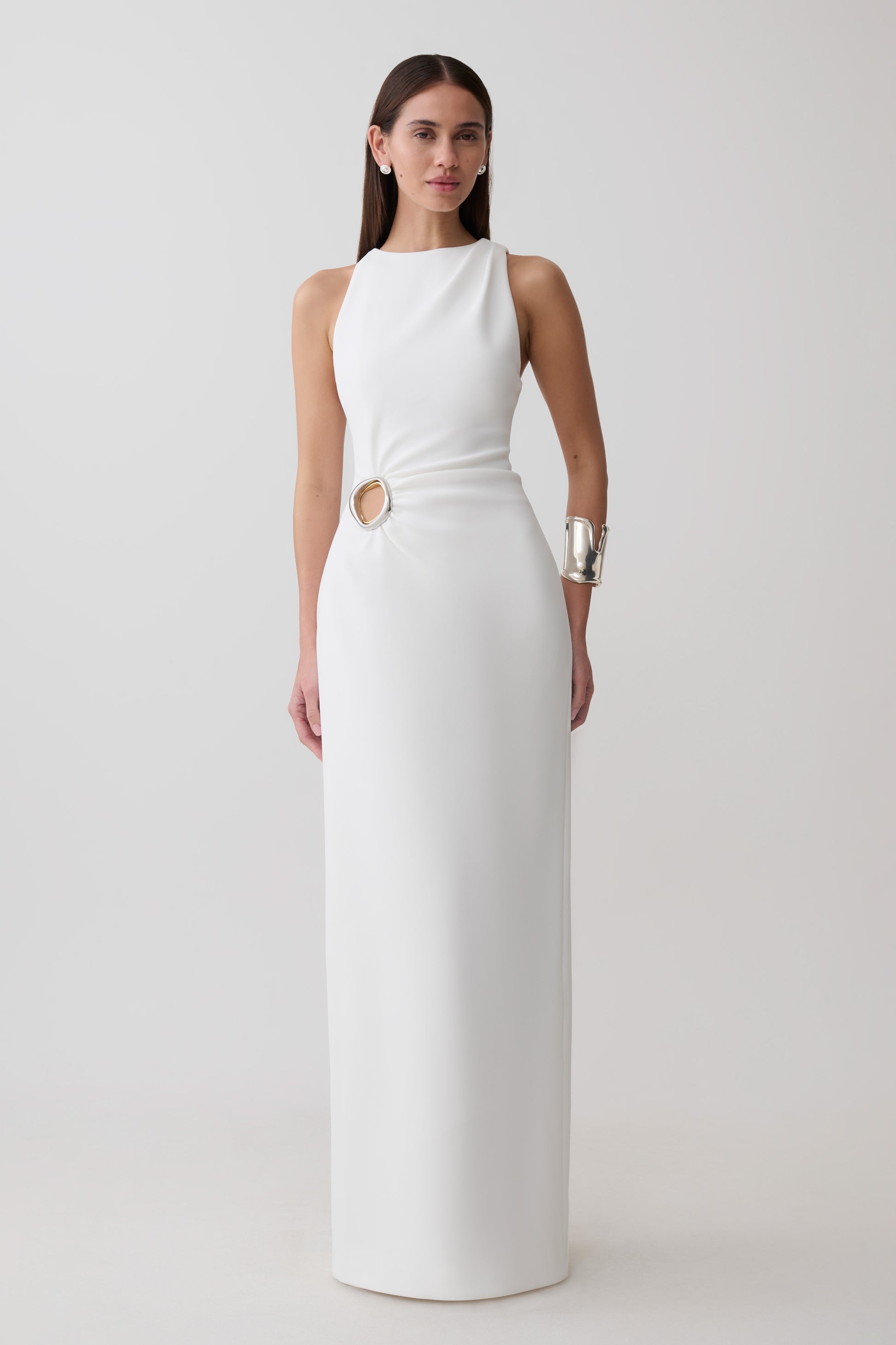 Maylin Hardware Maxi Dress - Ivory #7