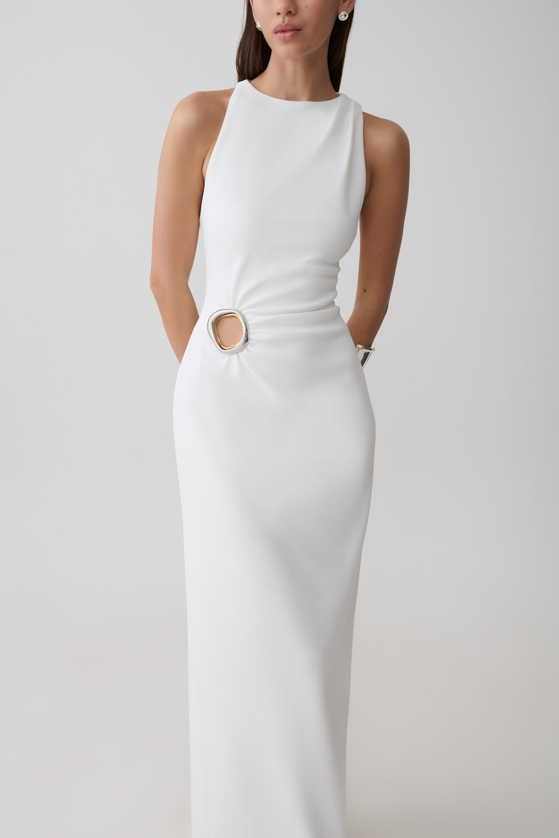 Maylin Hardware Maxi Dress - Ivory #4