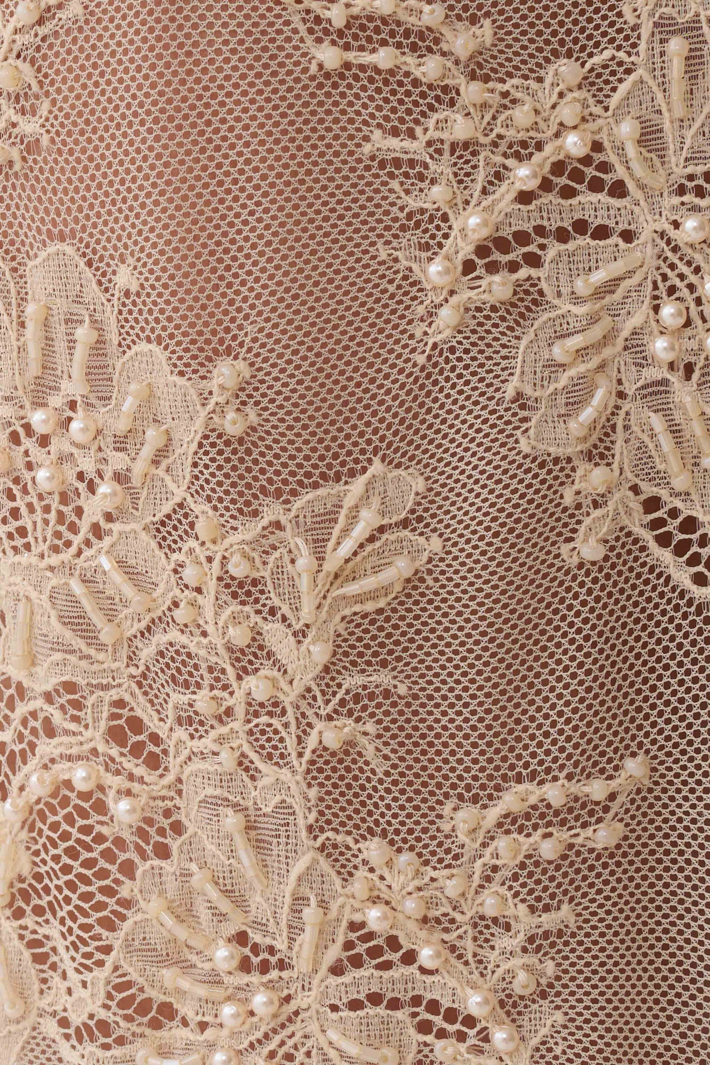 Marcelle Lace Midi Skirt - Blush Rose Gold