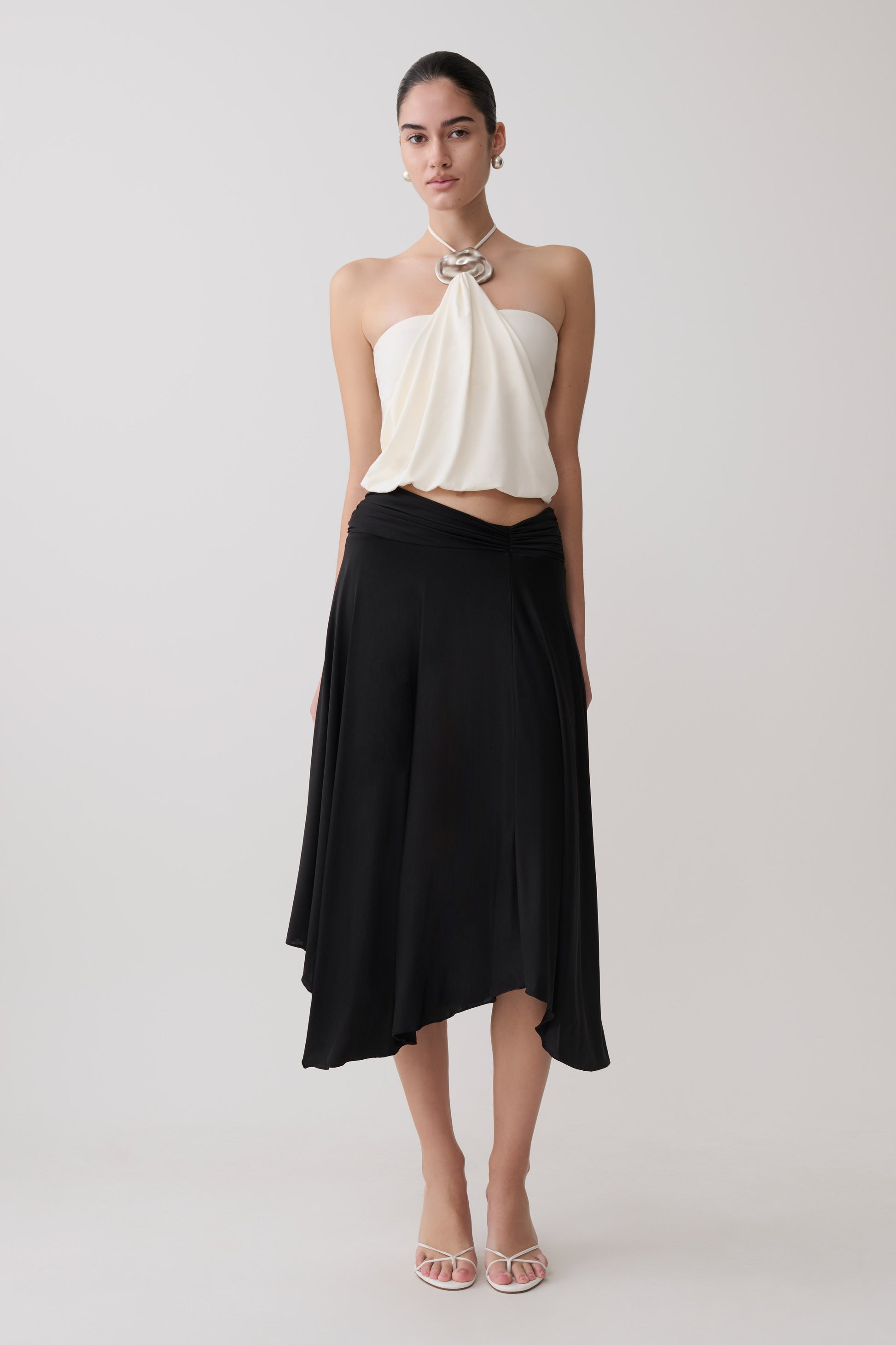 Sade Halter Top With Hardware - Ivory #7