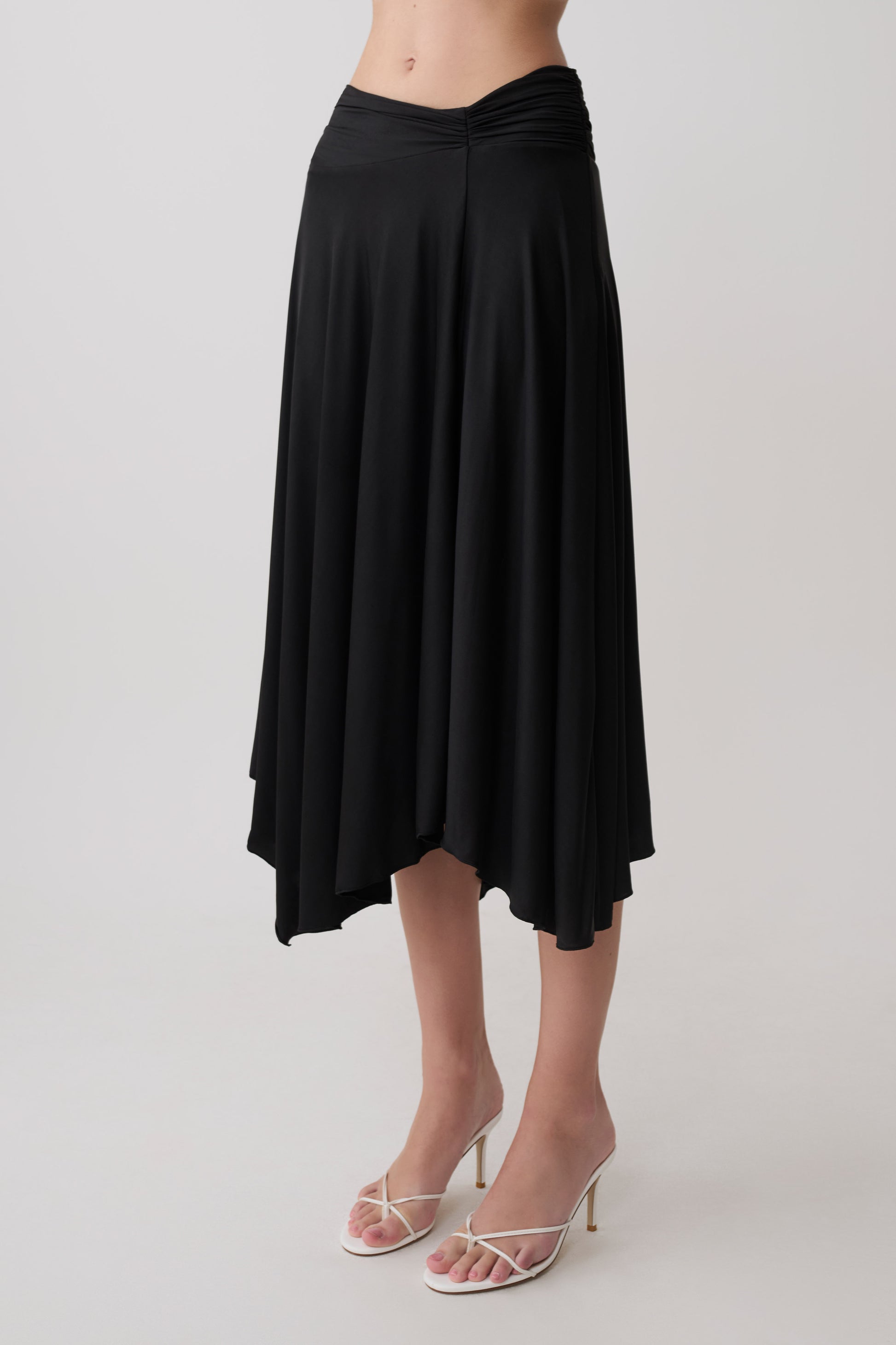 Luu Slinky Midi Skirt - Black #6