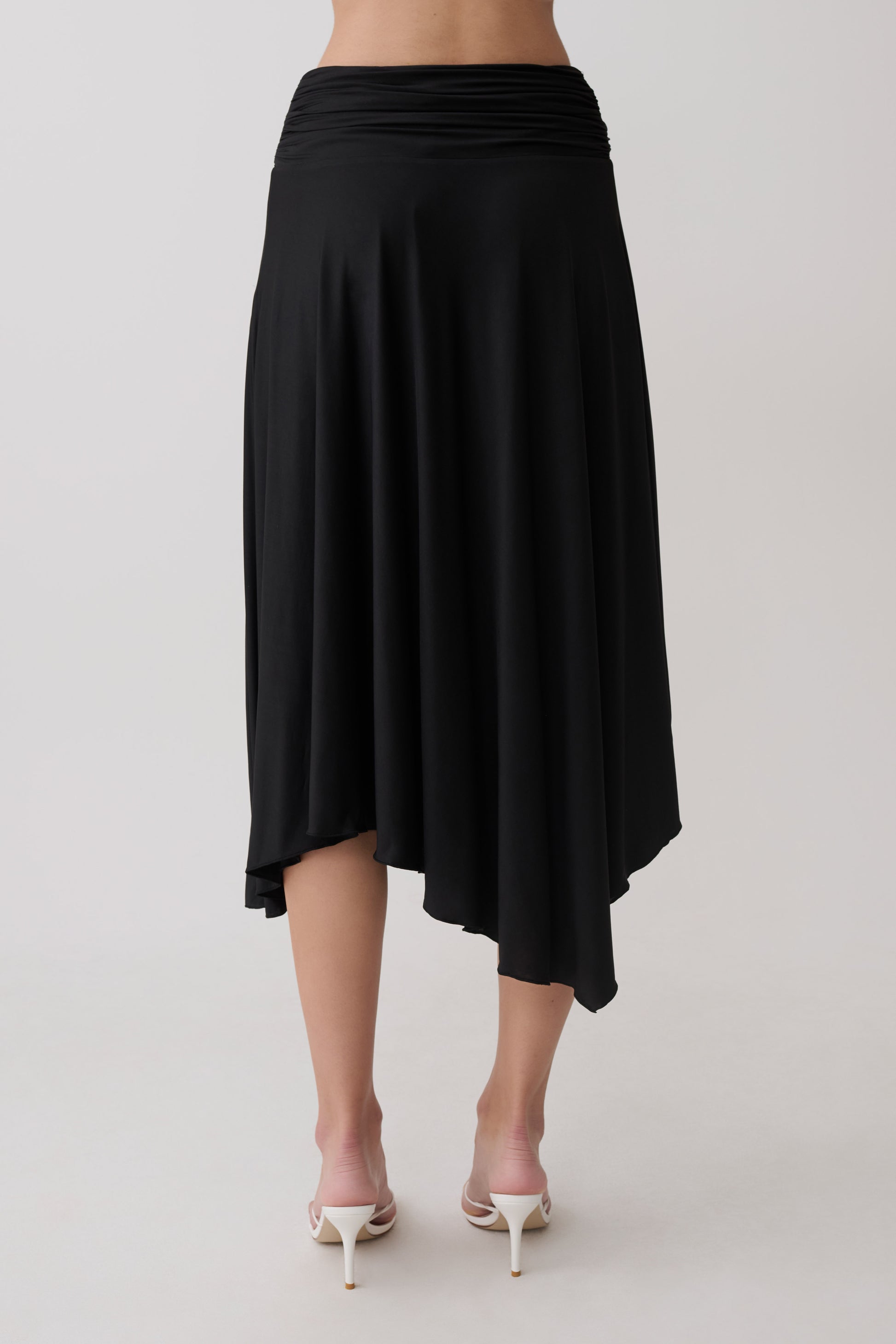 Luu Slinky Midi Skirt - Black #7