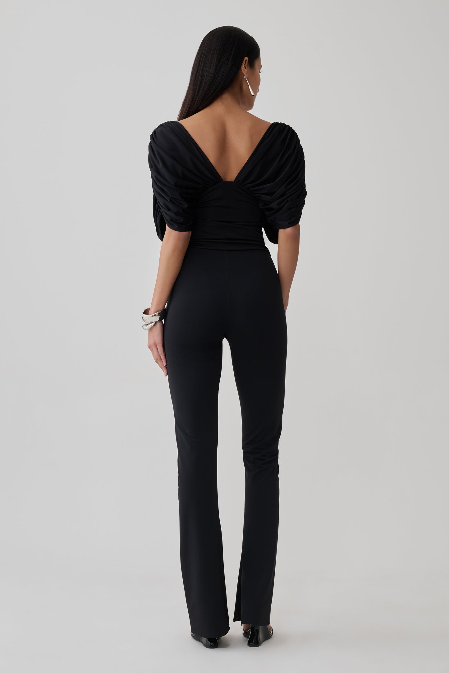 Fletcher Skinny Flare Pants - Black