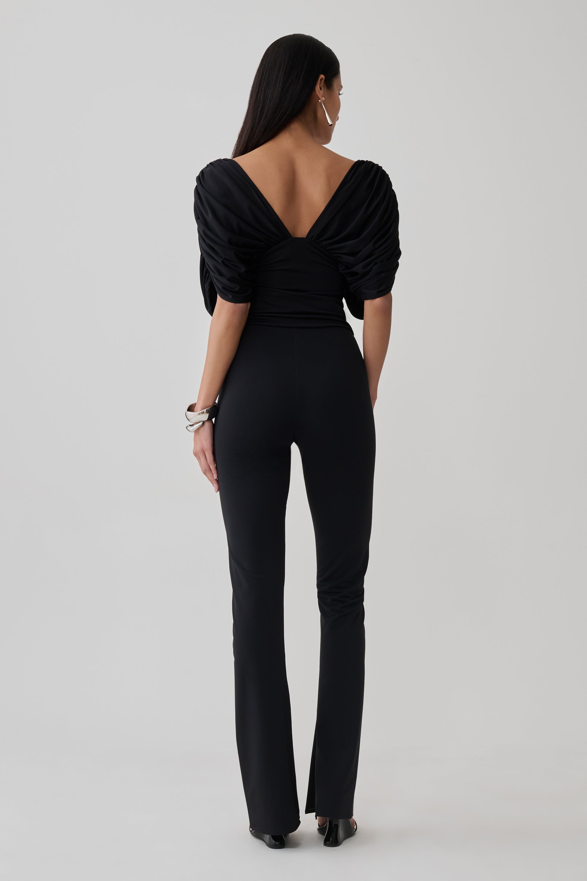 Fletcher Skinny Flare Pants - Black #2