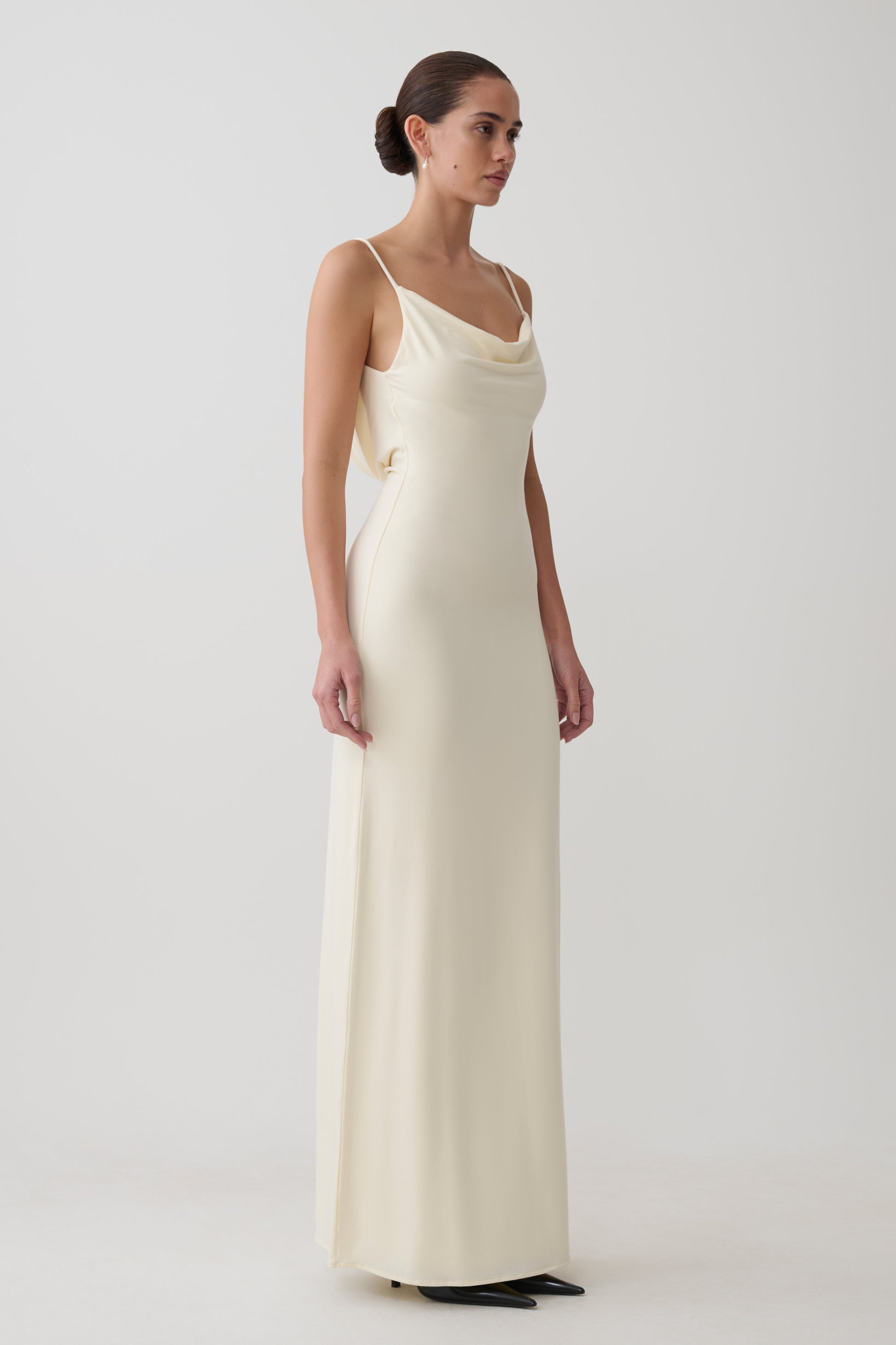 Joni Cowl Maxi Dress - Ivory #4