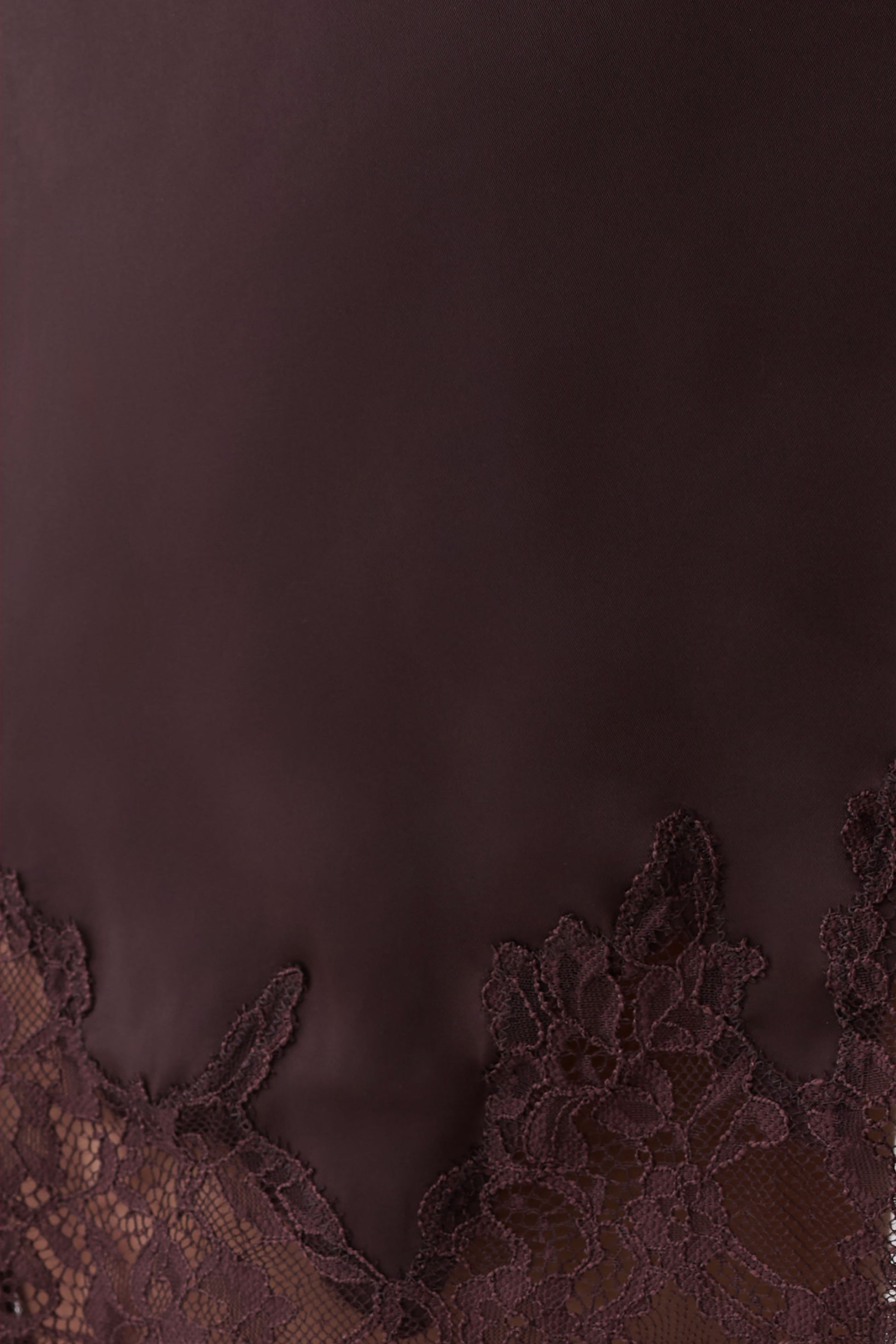 Nina Lace And Satin Mini Skirt - Chocolate #8