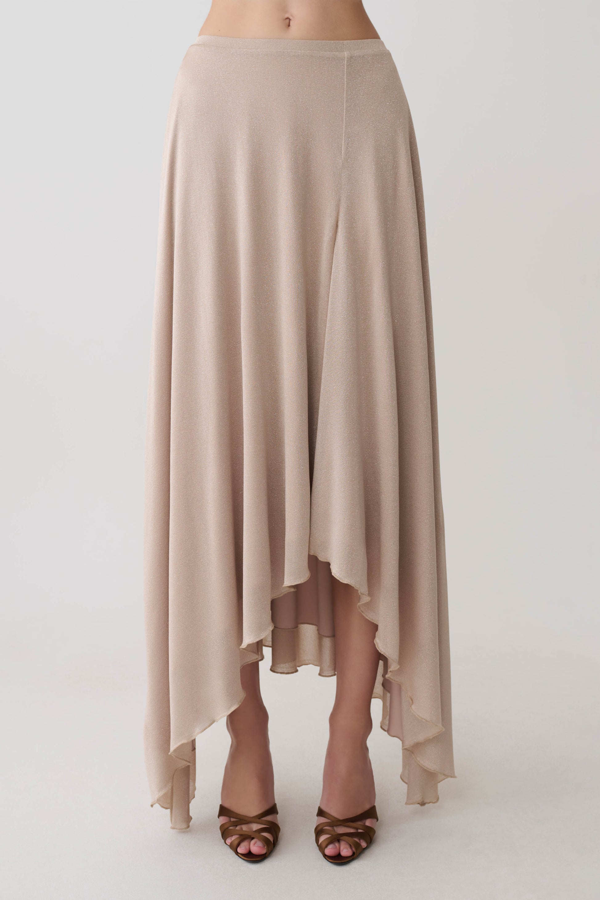 Nola Lurex Maxi Skirt - Gold #8