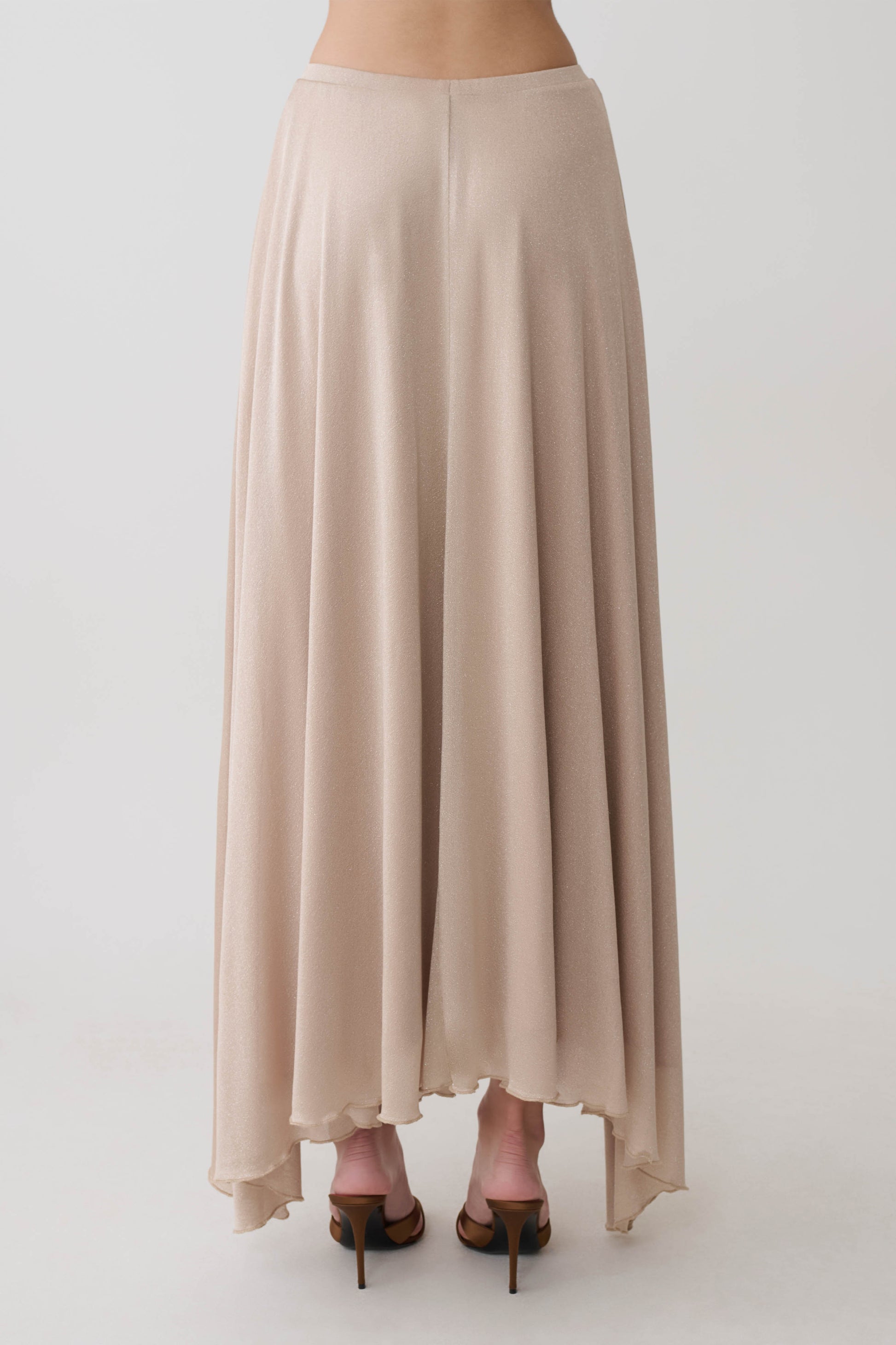 Nola Lurex Maxi Skirt - Gold #7