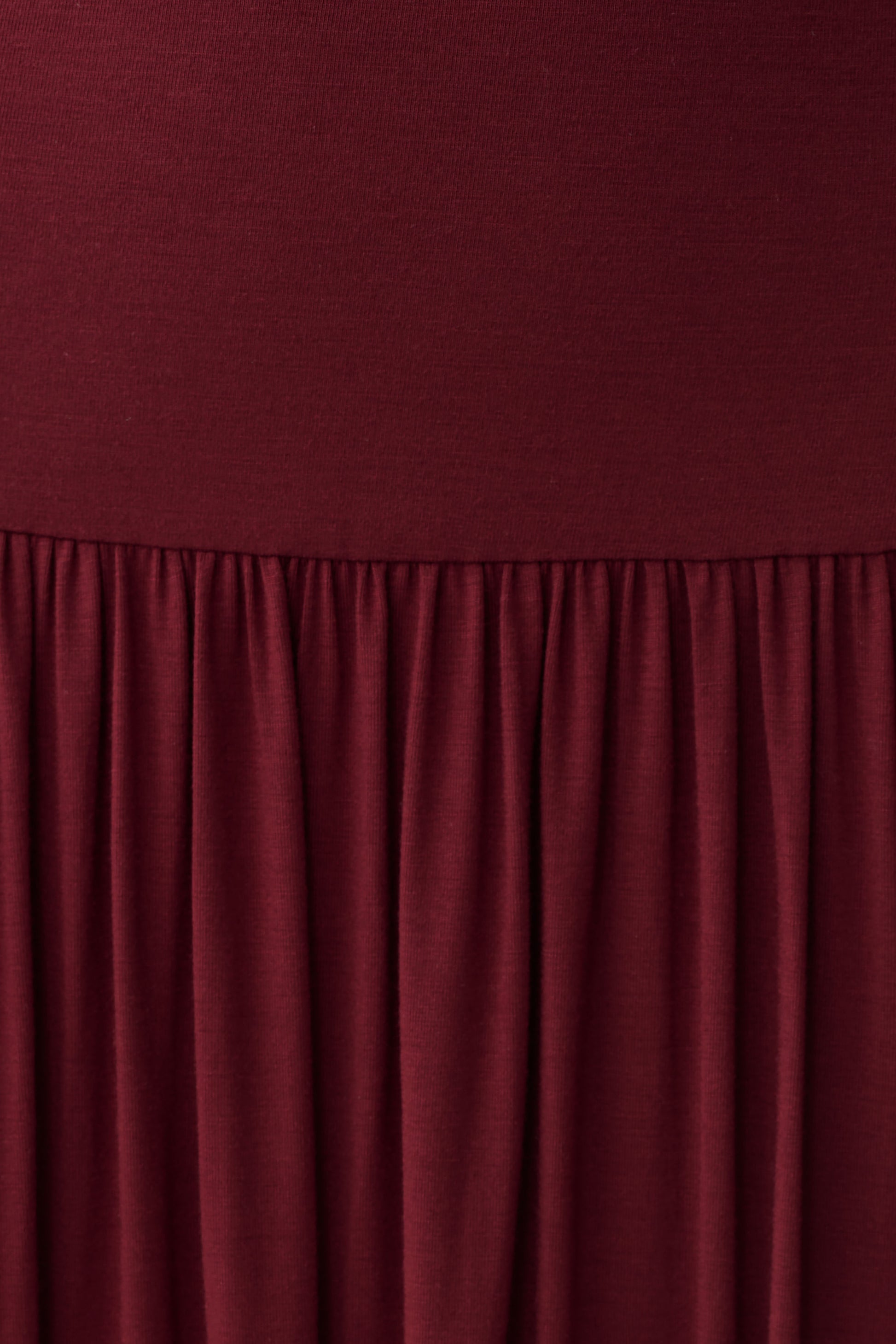 Zsela High Neck Modal Maxi Dress - Wine #6