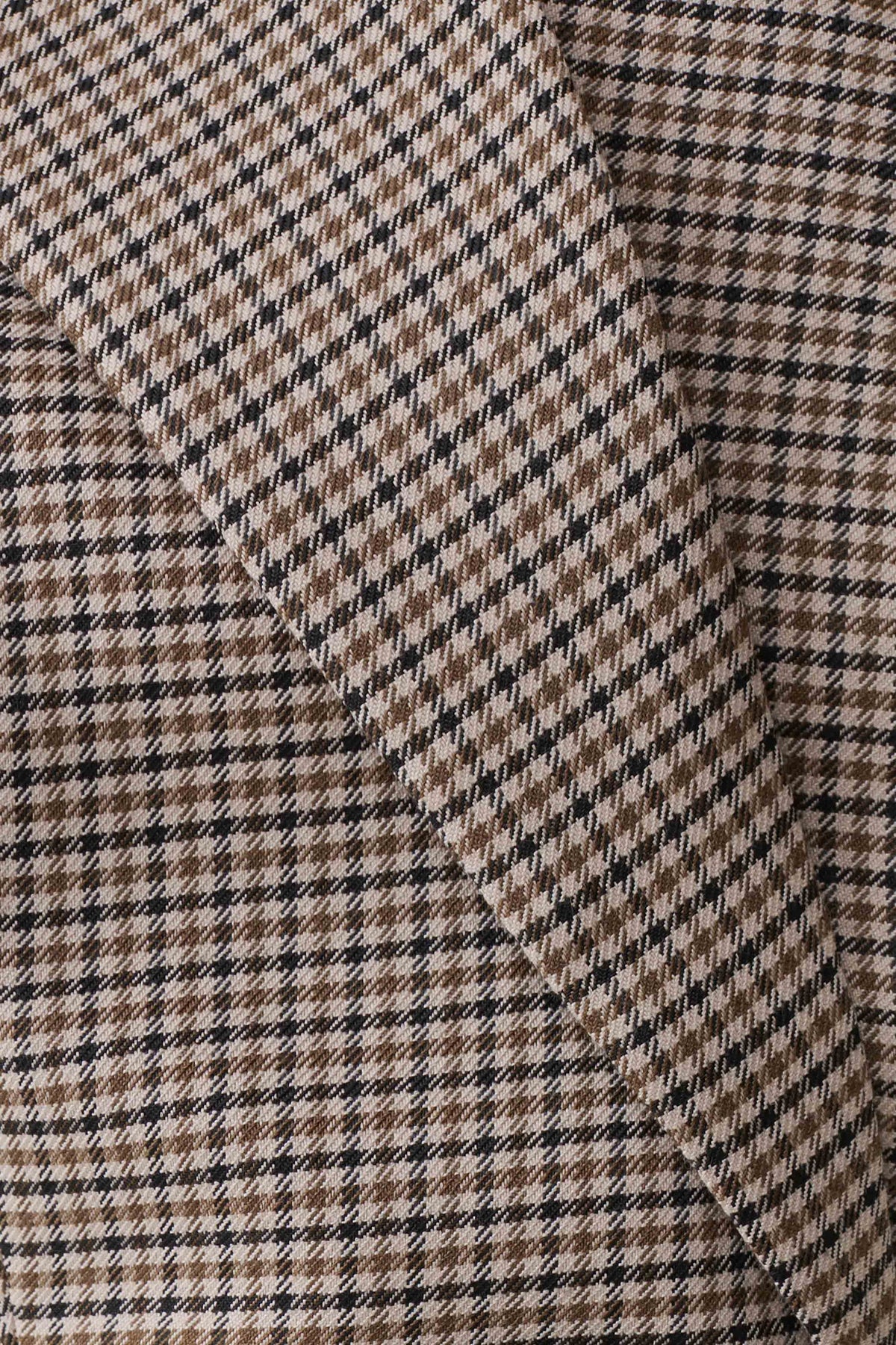 Gisella Suiting Asymmetrical Vest - Tan Check #6