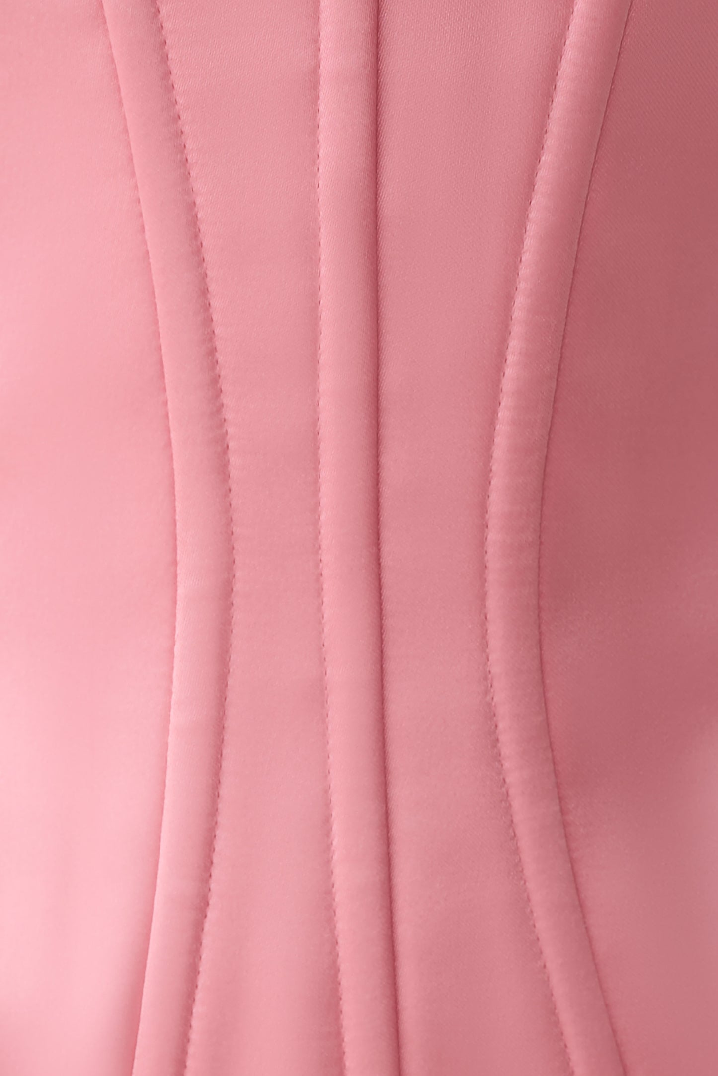 Nicolla Satin Strapless Corset - Pink