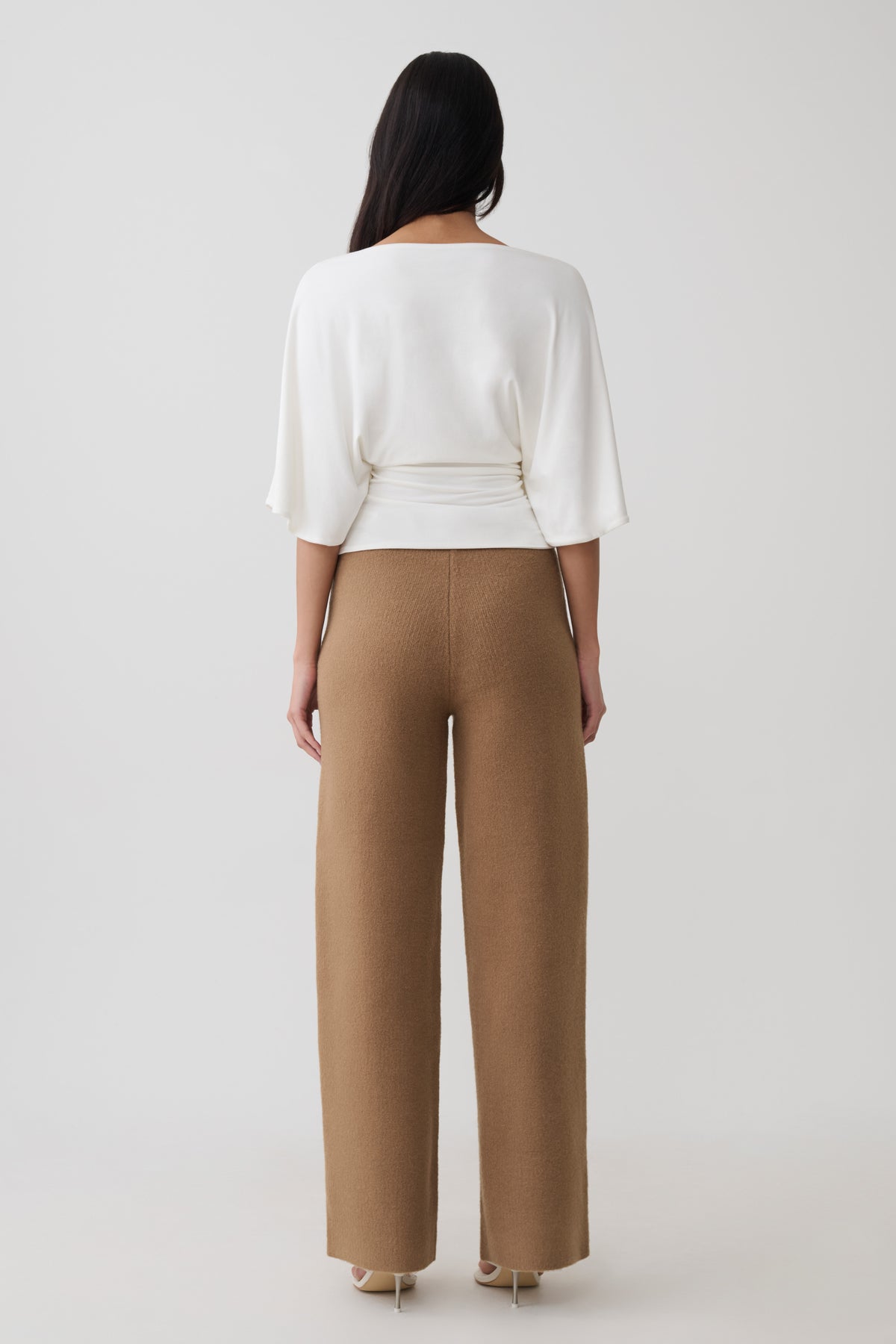 Sila Modal Batwing Short Sleeve Top - White #2