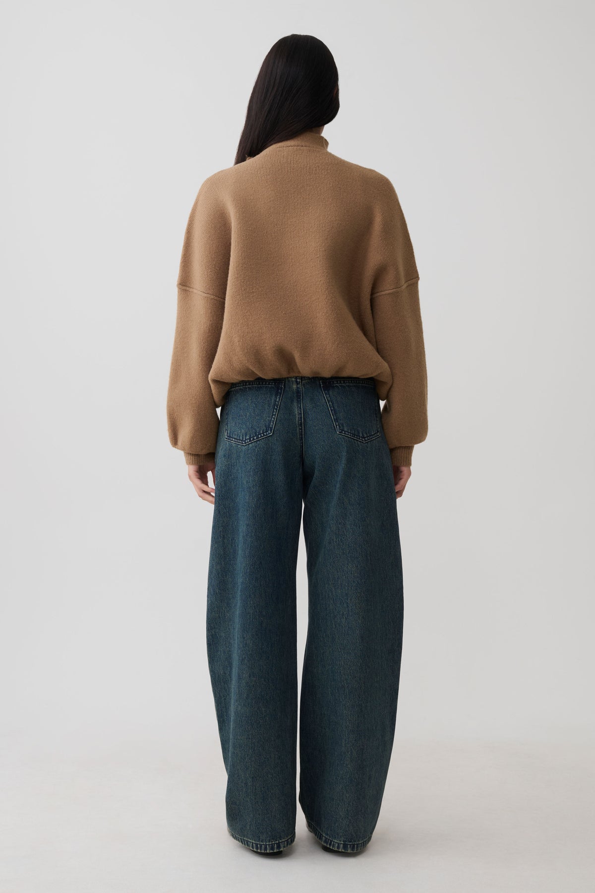 Brittany Blouson Knit Cardigan - Camel