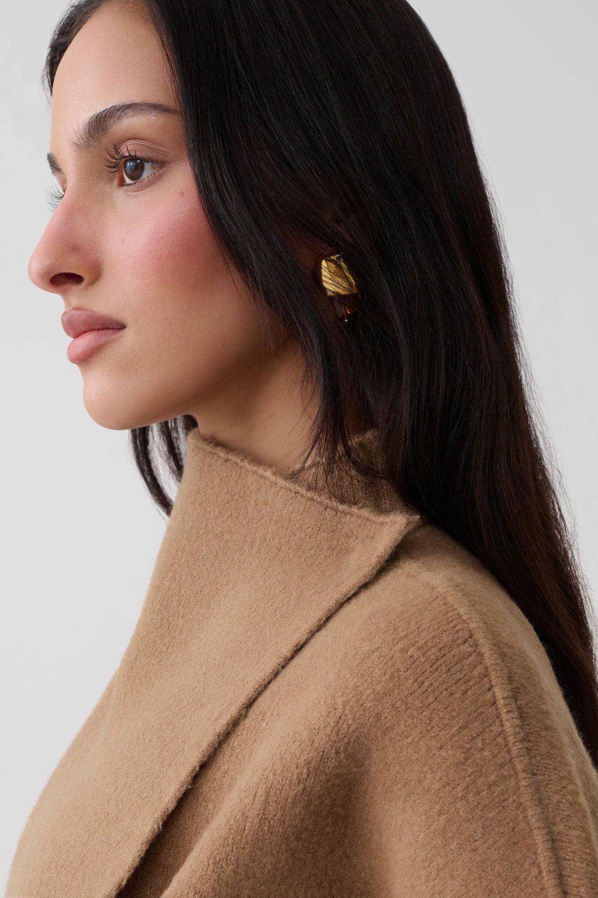 Brittany Blouson Knit Cardigan - Camel #6