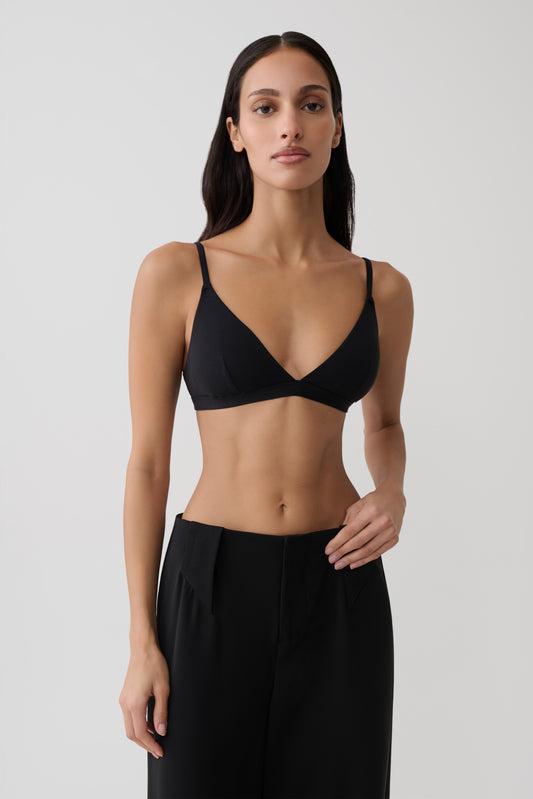 Kels Micro Triangle Bralette - Black