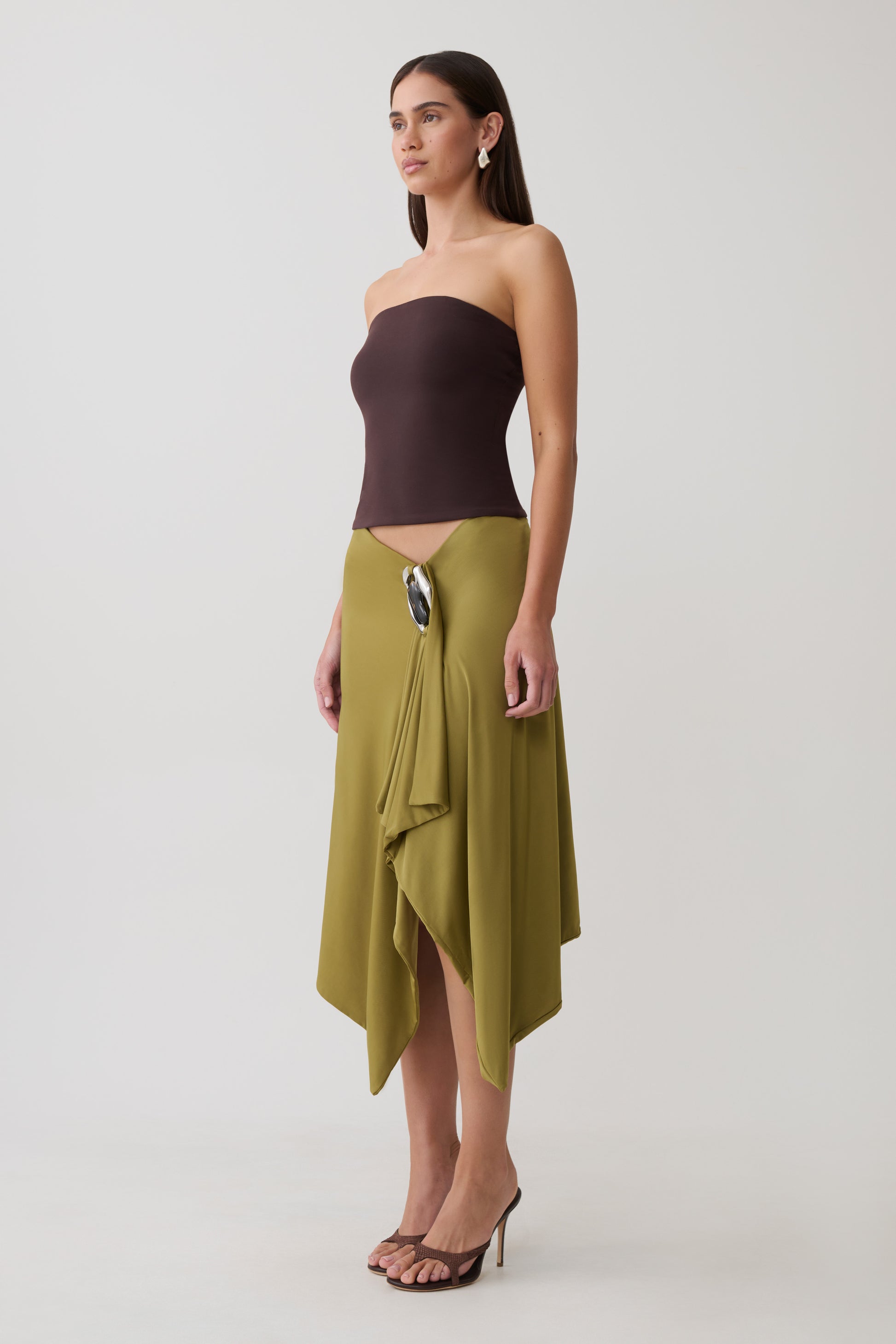 Harley Strapless Bandeau Top - Chocolate #5