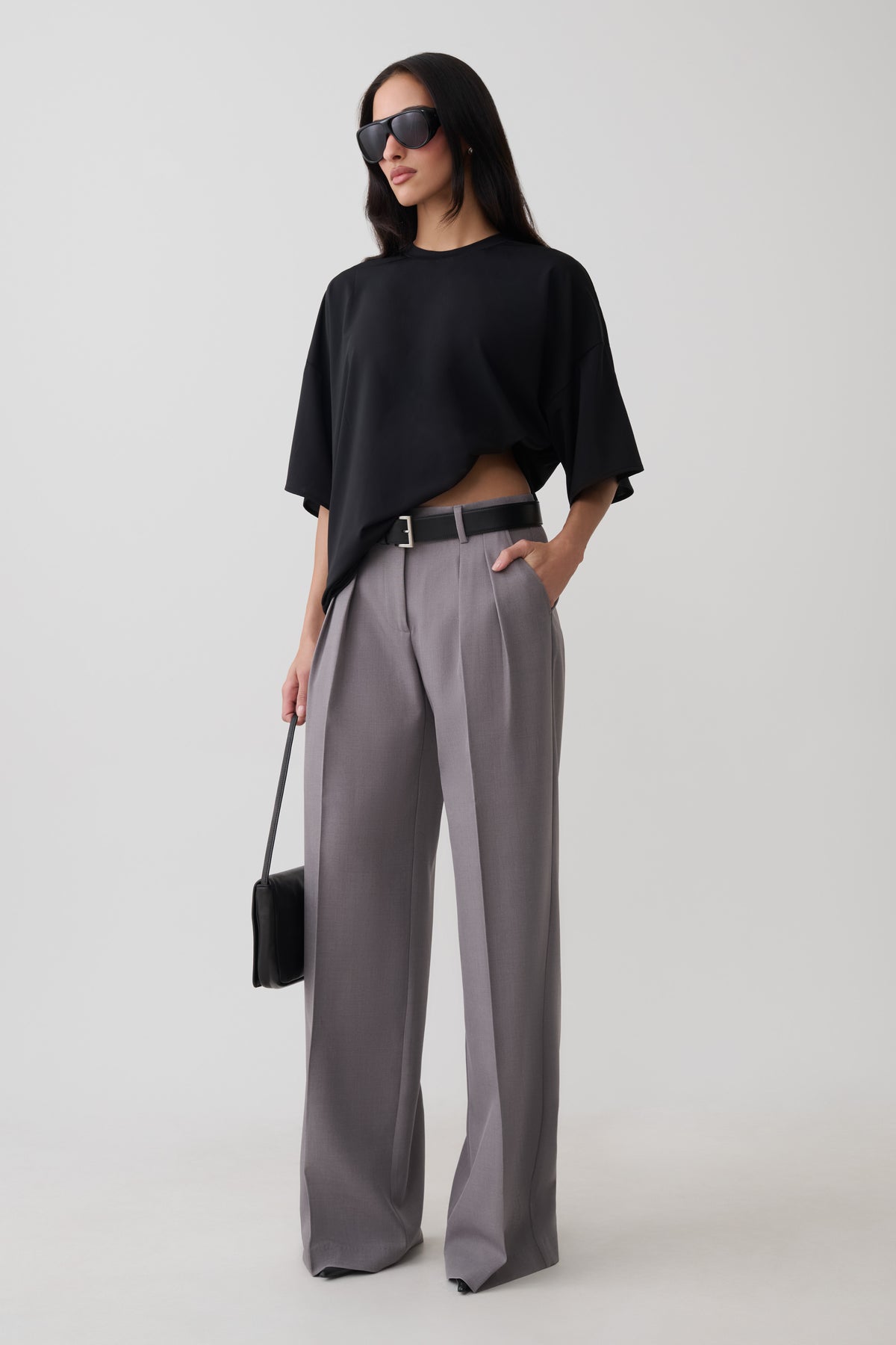 Seraphina Oversized Tee - Black #3