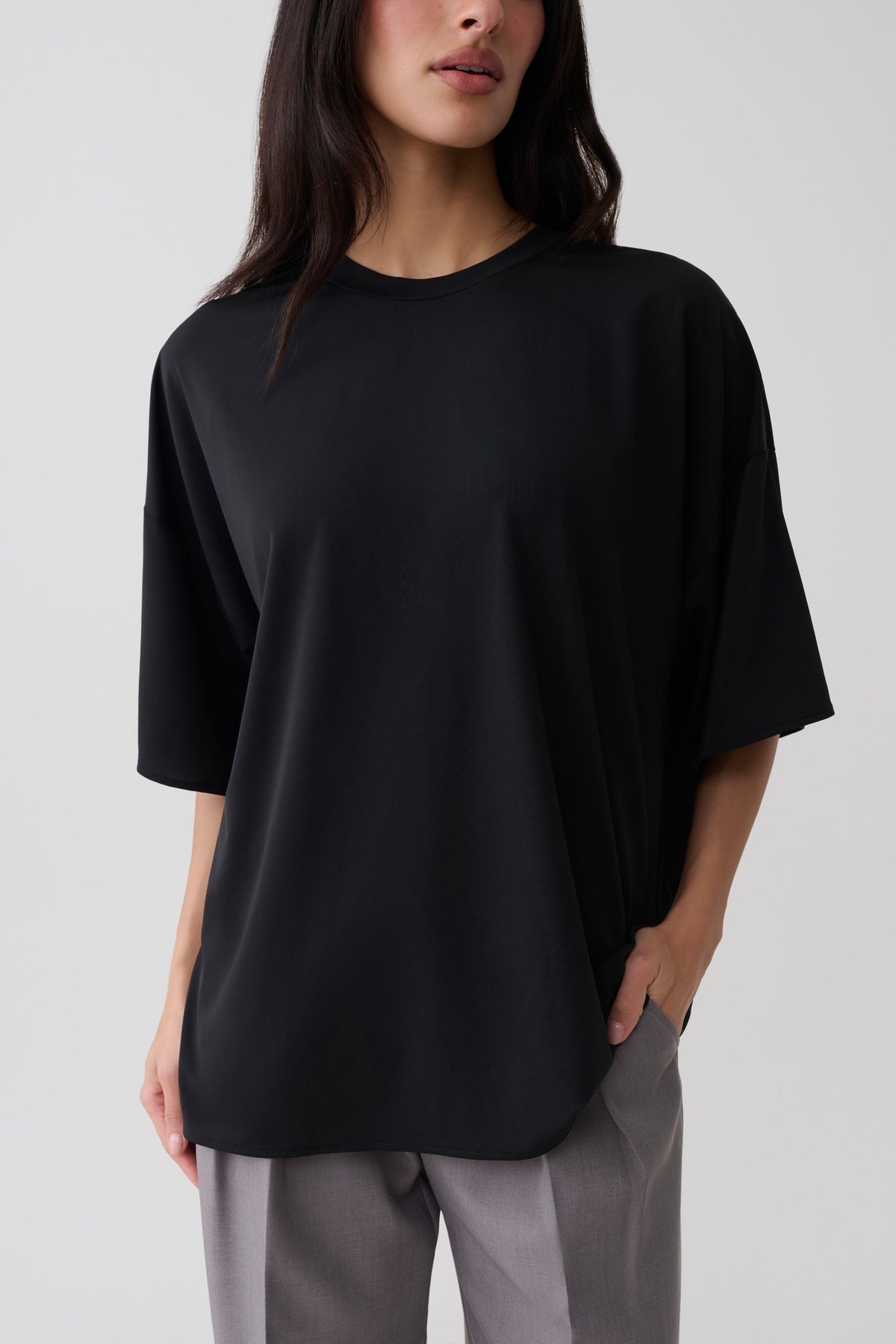 Seraphina Oversized Tee - Black #6