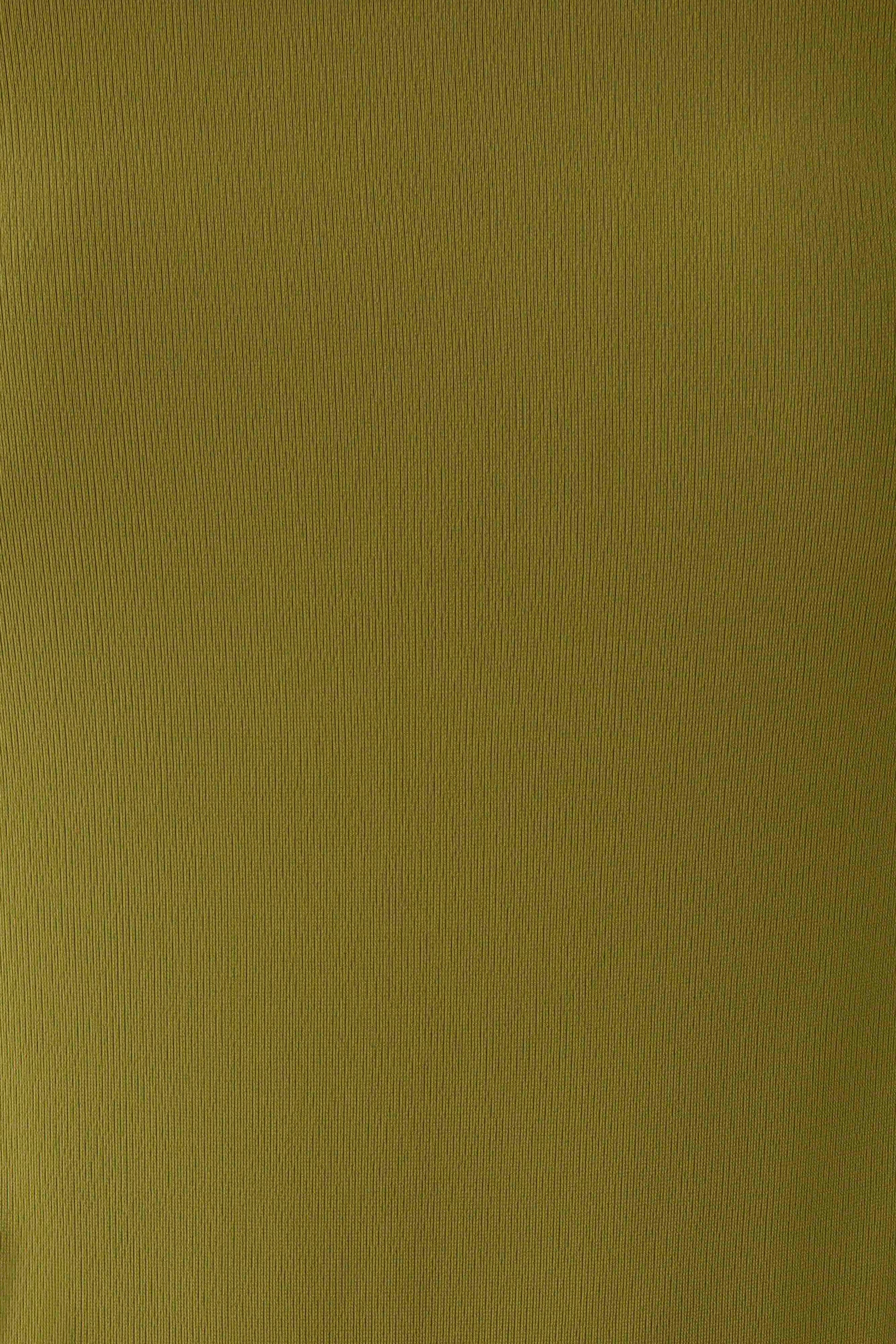 Bambi Twisted Neck Dry Jersey Bodysuit - Martini Olive #7