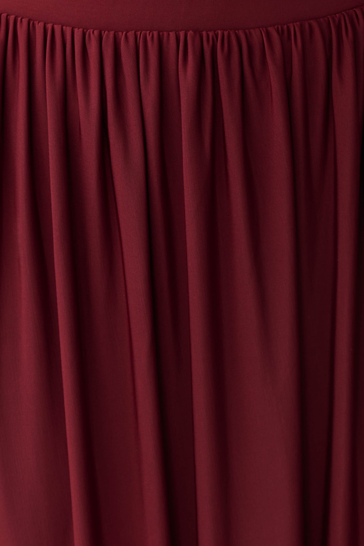 Banks Bubble Hem Midi Skirt - Wine