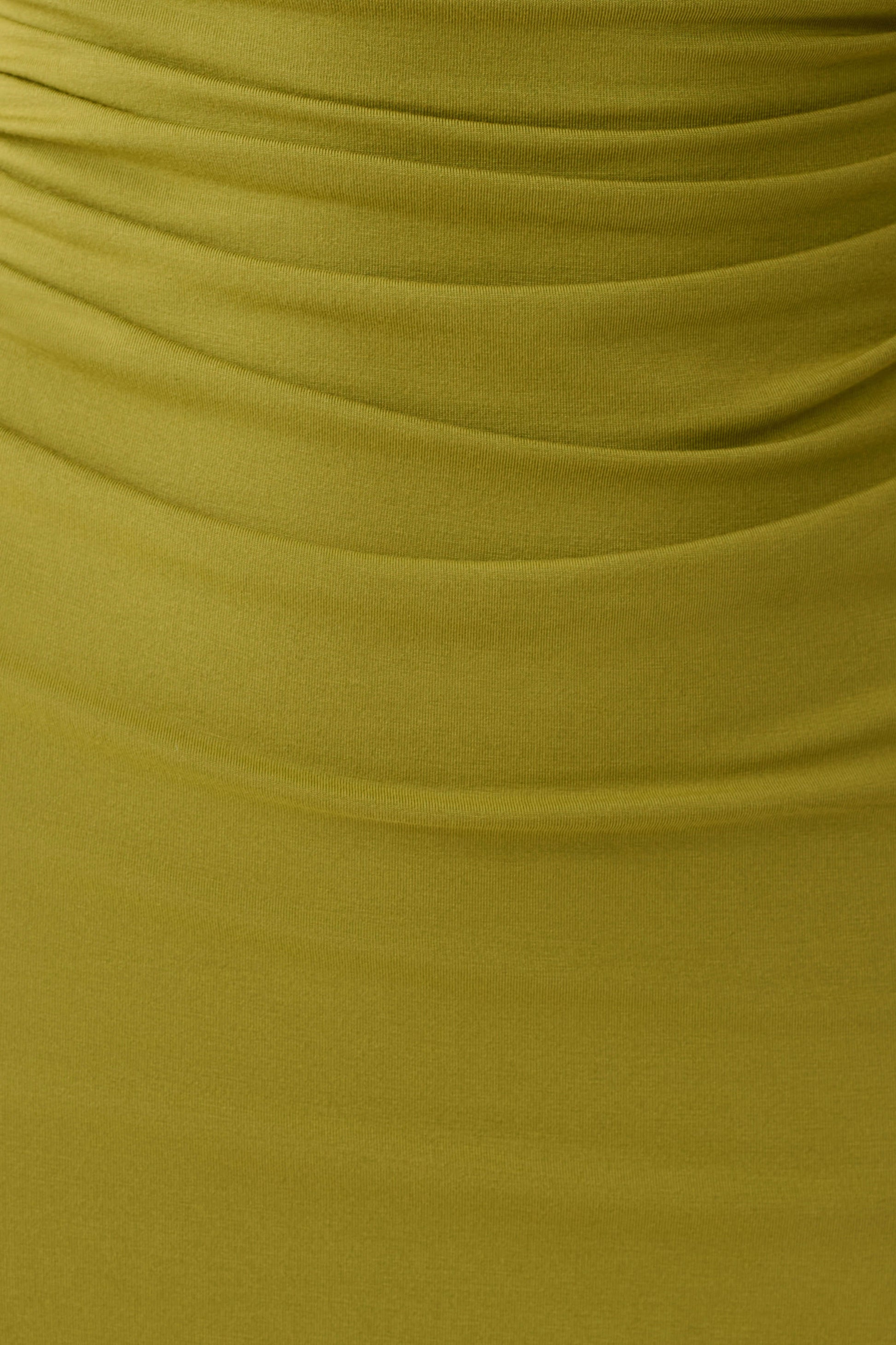 Alize Cupro Knee Length Dress - Martini Olive #4