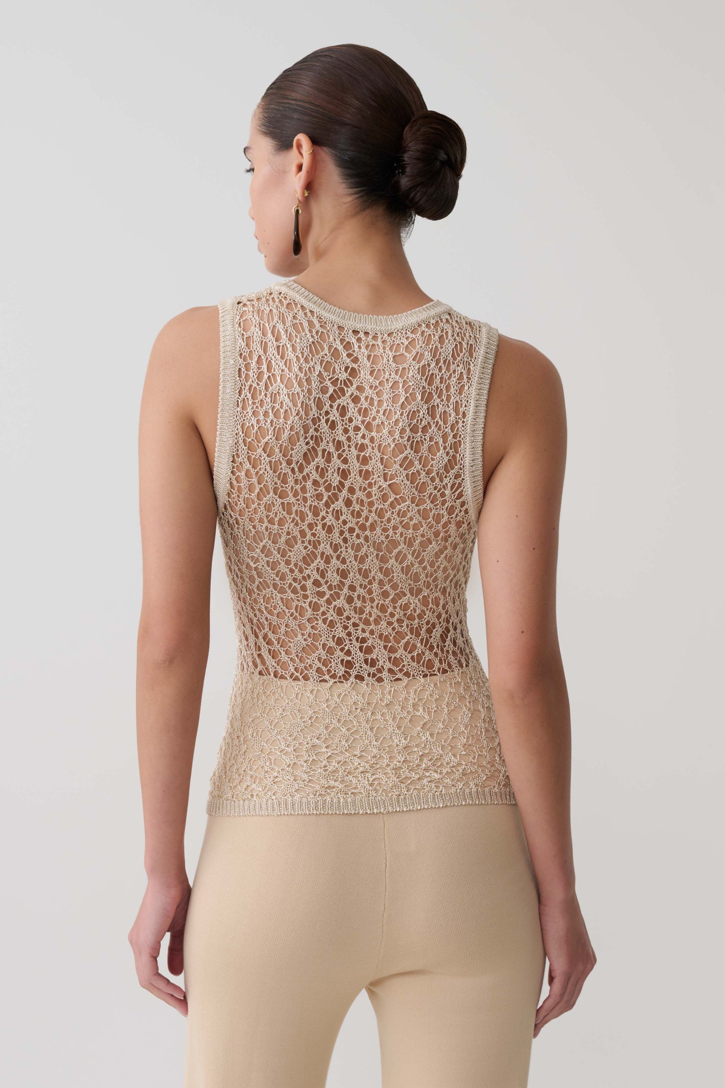 Eloise Pearl Beaded Top - Cream