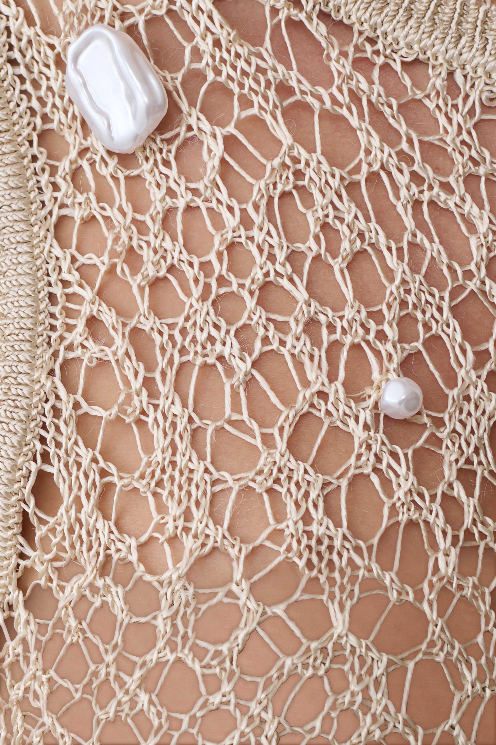 Eloise Pearl Beaded Top - Cream #8